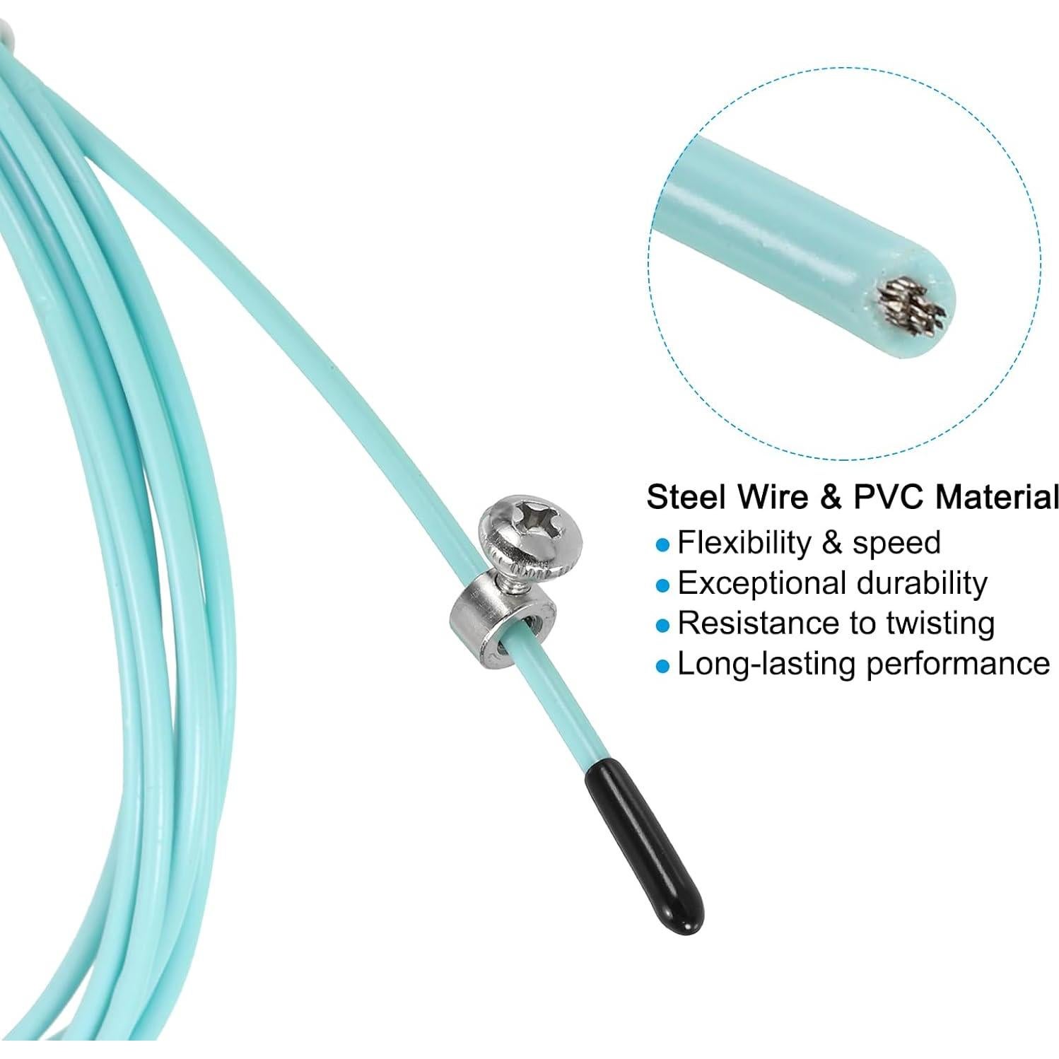 Cable de Reemplazo para Cuerda de Salto Patikil Verde 3m