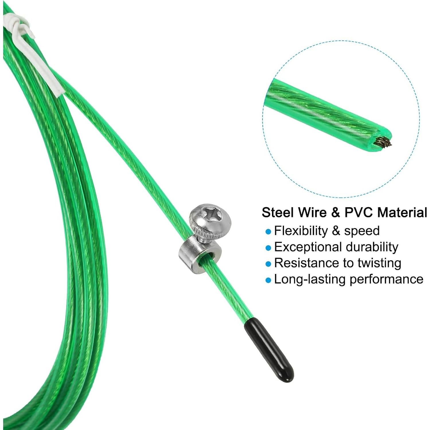 Cable de Reemplazo para Cuerda de Salto Patikil 3m 6 Pack