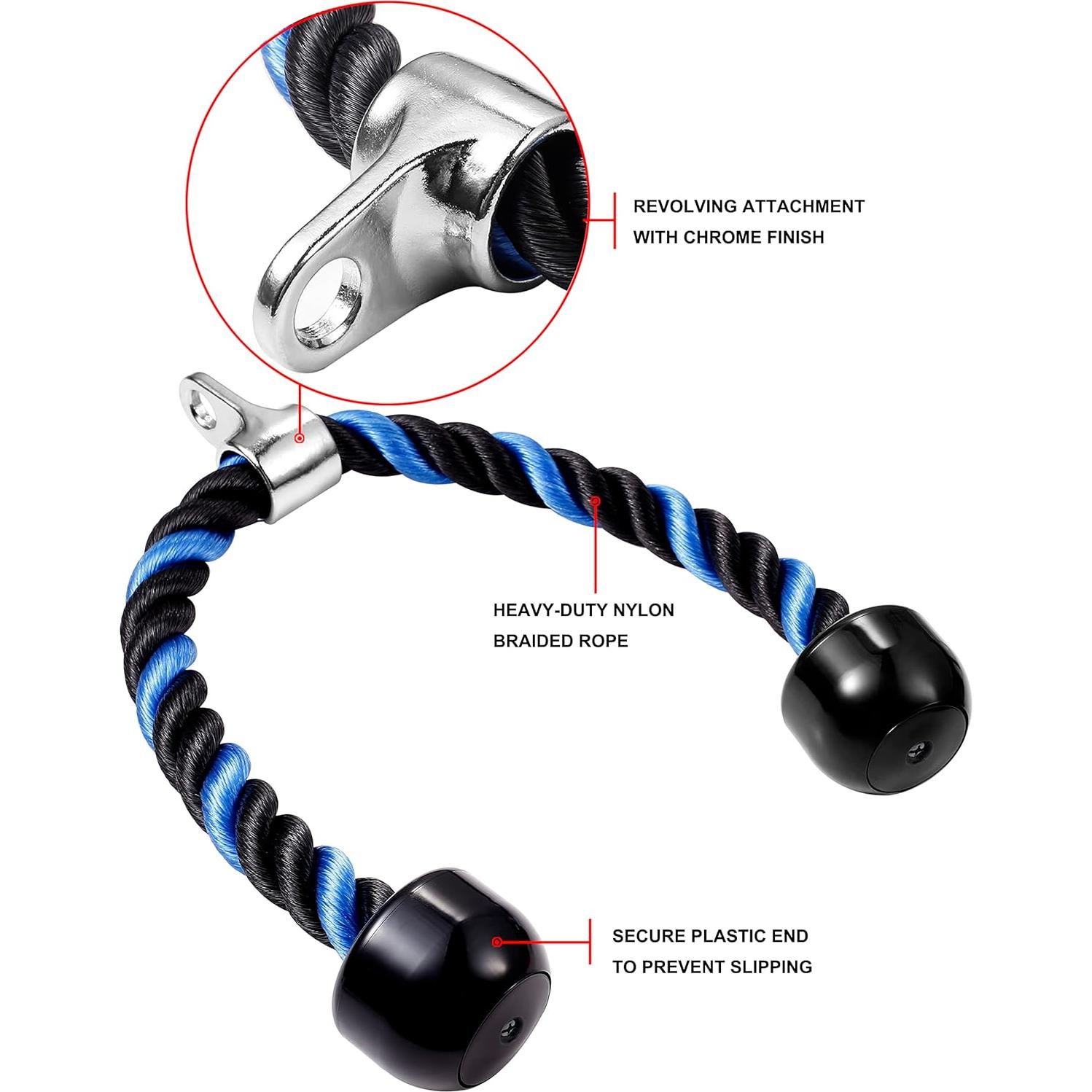 Cuerda de Tríceps AWEFRANK 68.58 cm Antideslizante