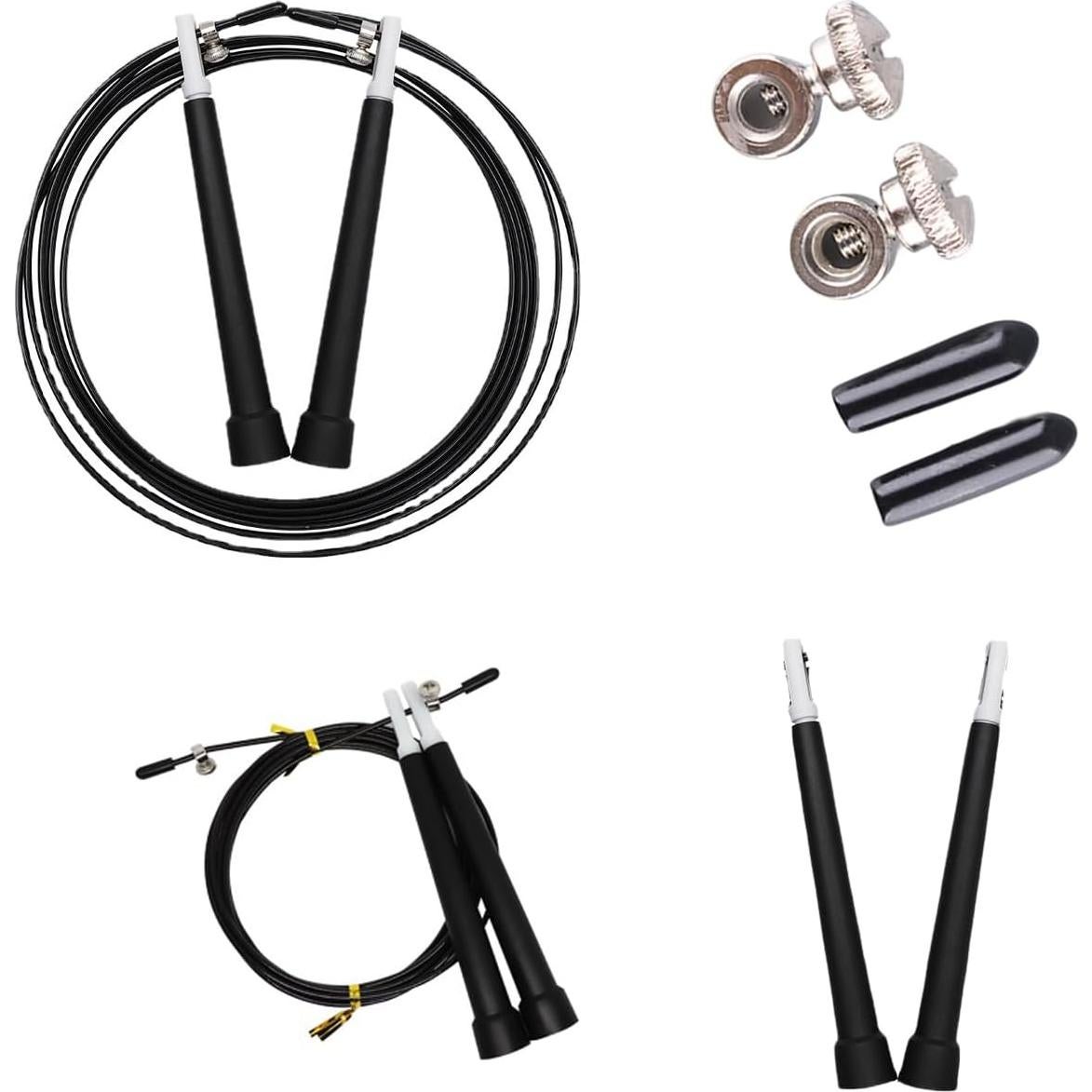 Mangos de Cuerda de Salto SquEqu - 2 Pares Ajustables