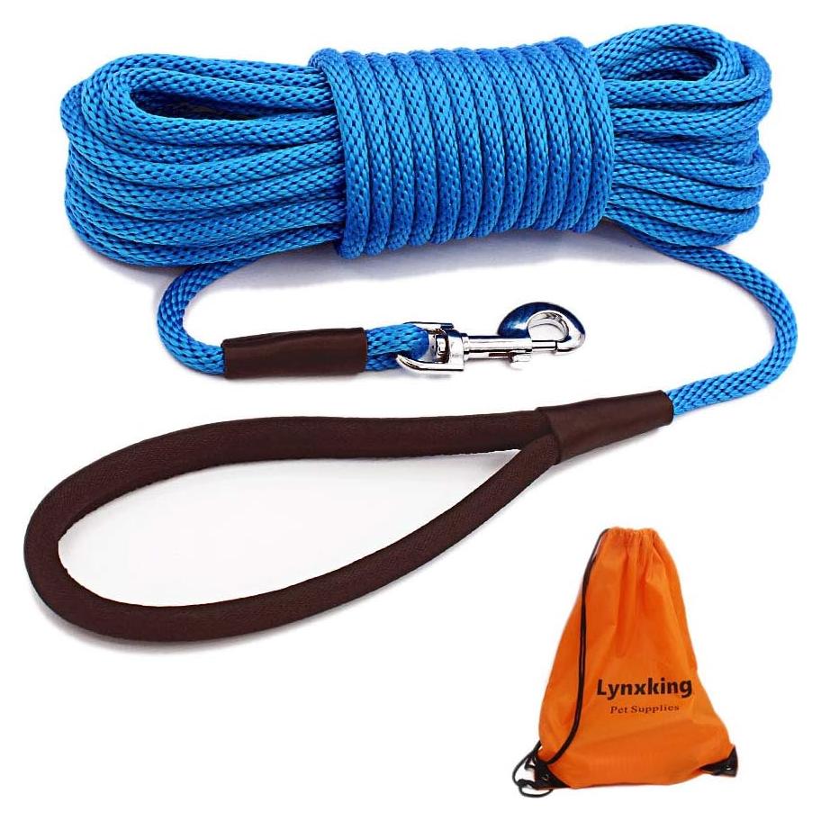 Correa de Perro Lynxking 15m Azul Entrenamiento Resistente