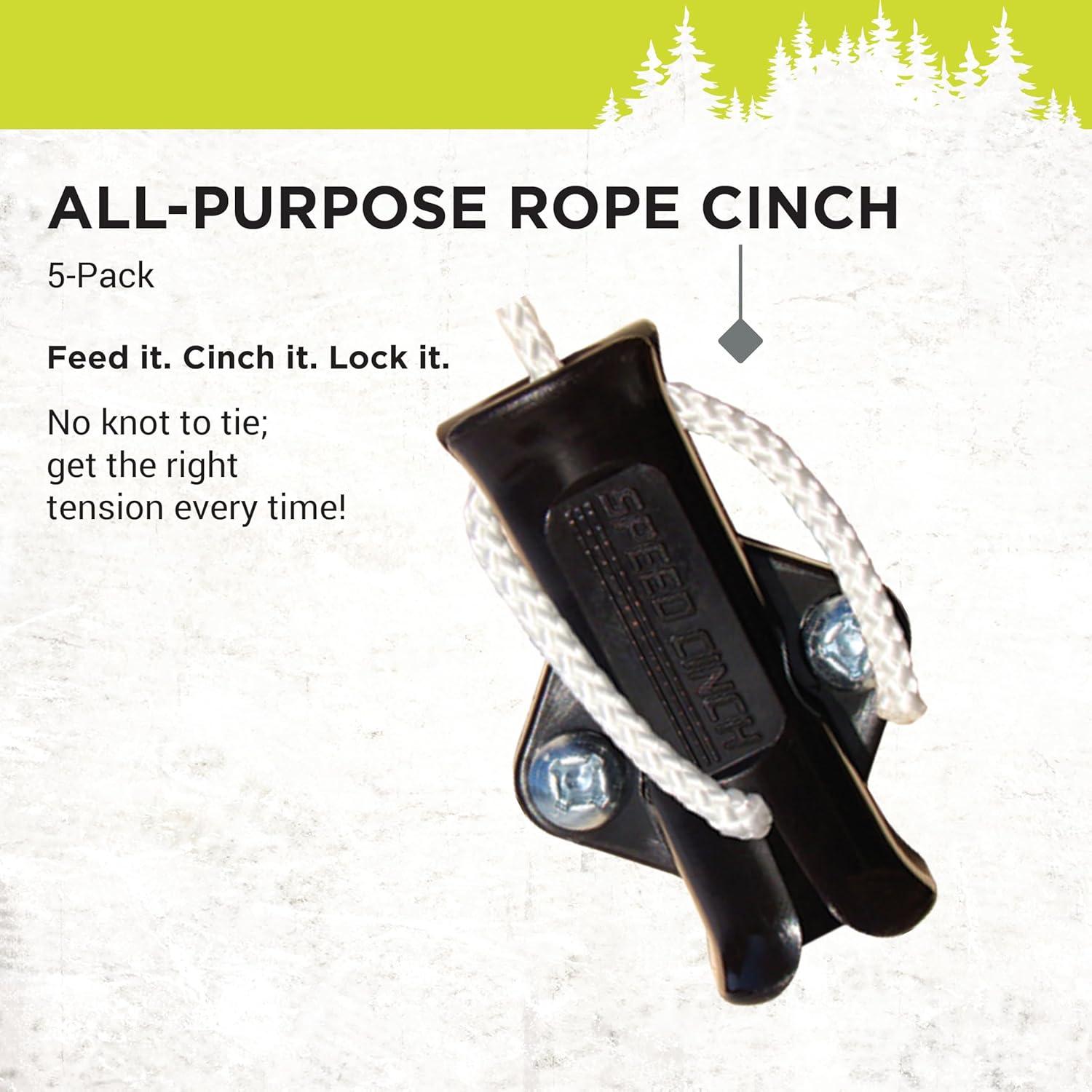 Cinta de Ajuste de Cuerda Speed Cinch Utility - Paquete de 5