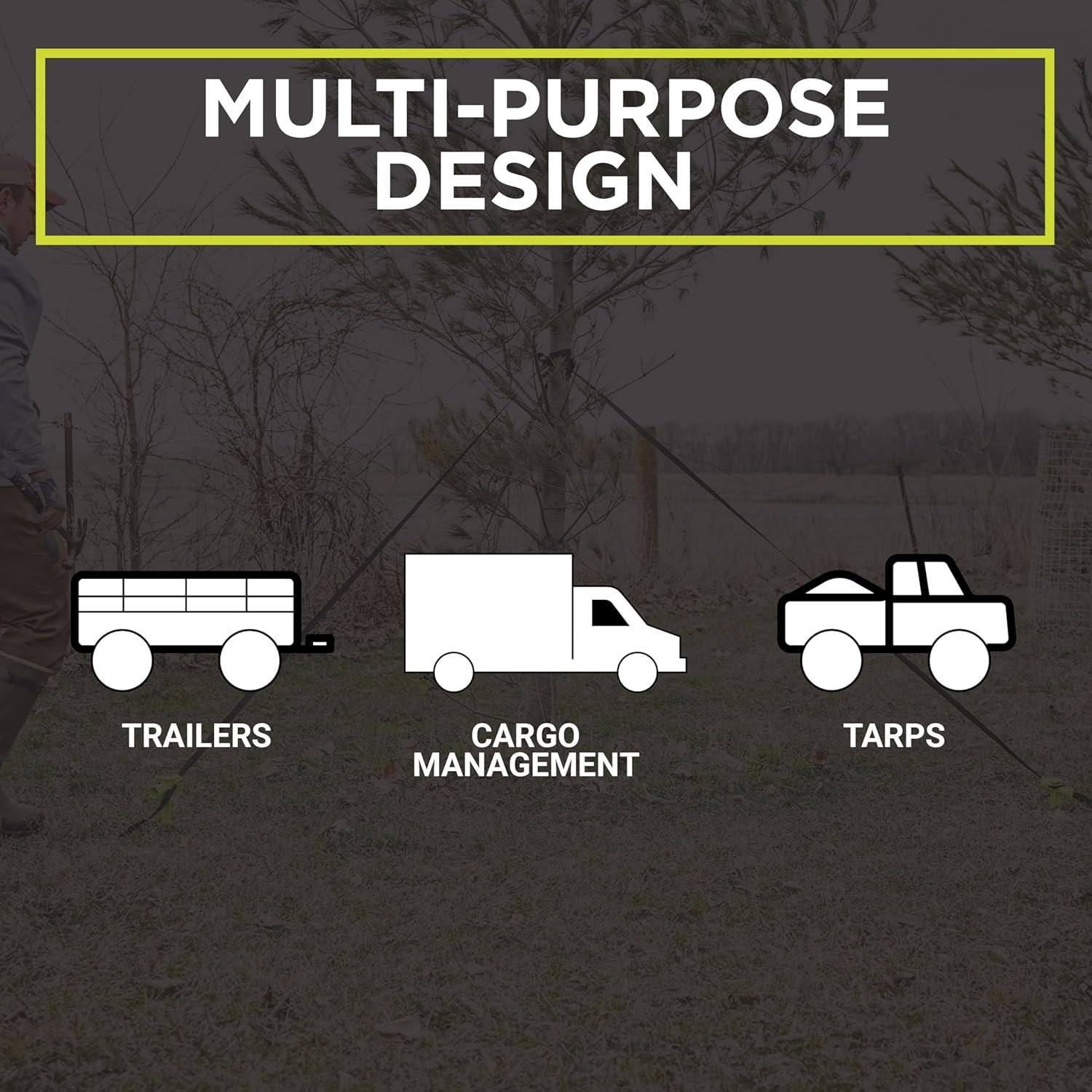 Cinta de Ajuste de Cuerda Speed Cinch Utility - Paquete de 5