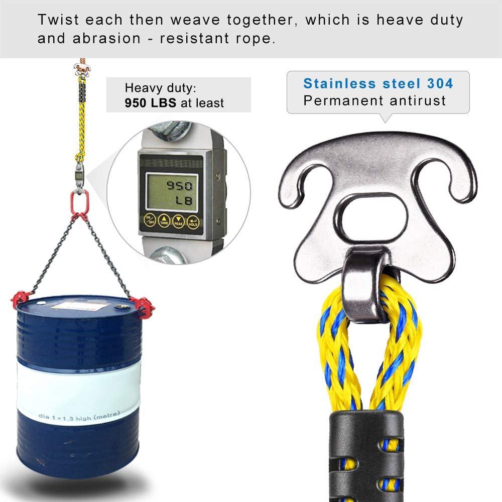 Arnés de Remolque Pesado SELEWARE 45.72 cm Amarillo 2 Paquete