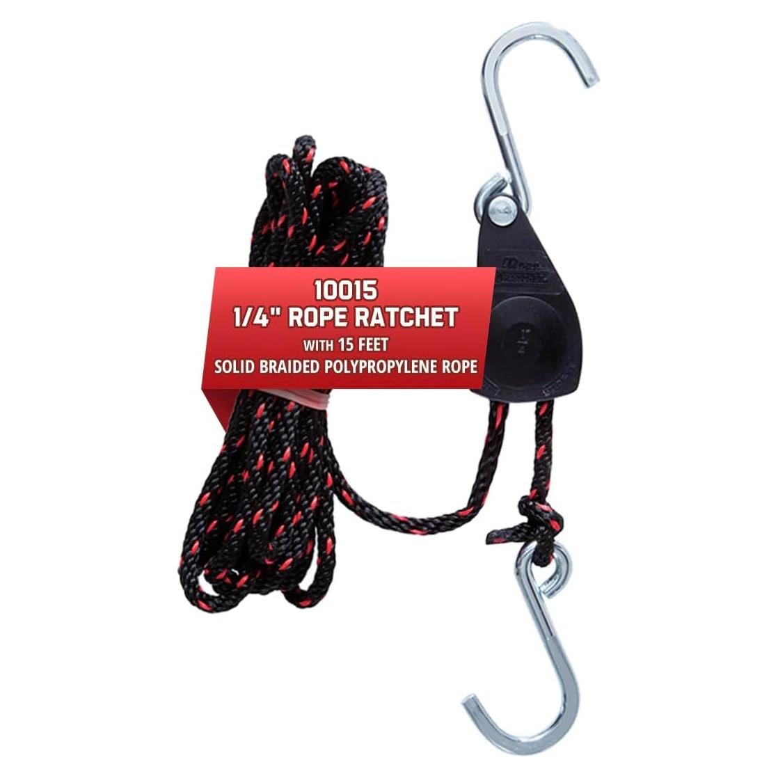Polea Ajustable Rope Ratchet 15 pies 150 lb - Marca Rope Ratchet
