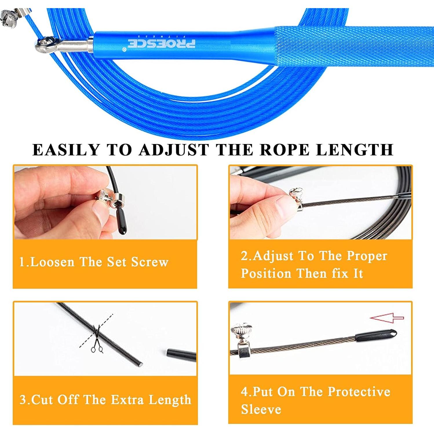 Cuerda de Salto Ajustable Callfit - Aluminio Antideslizante