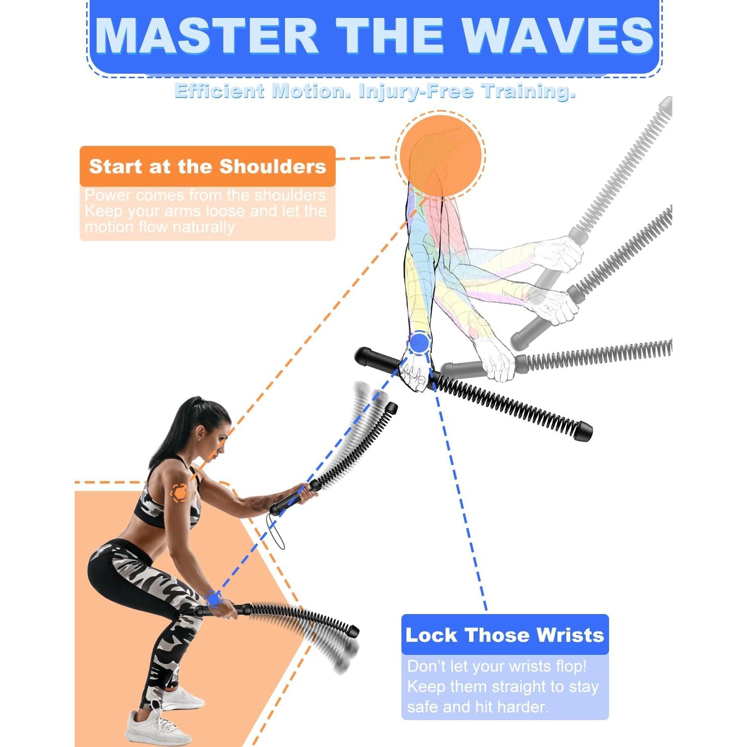 Cuerdas de Batalla Sin Cuerda UIFGVJH con Peso 1.70 kg