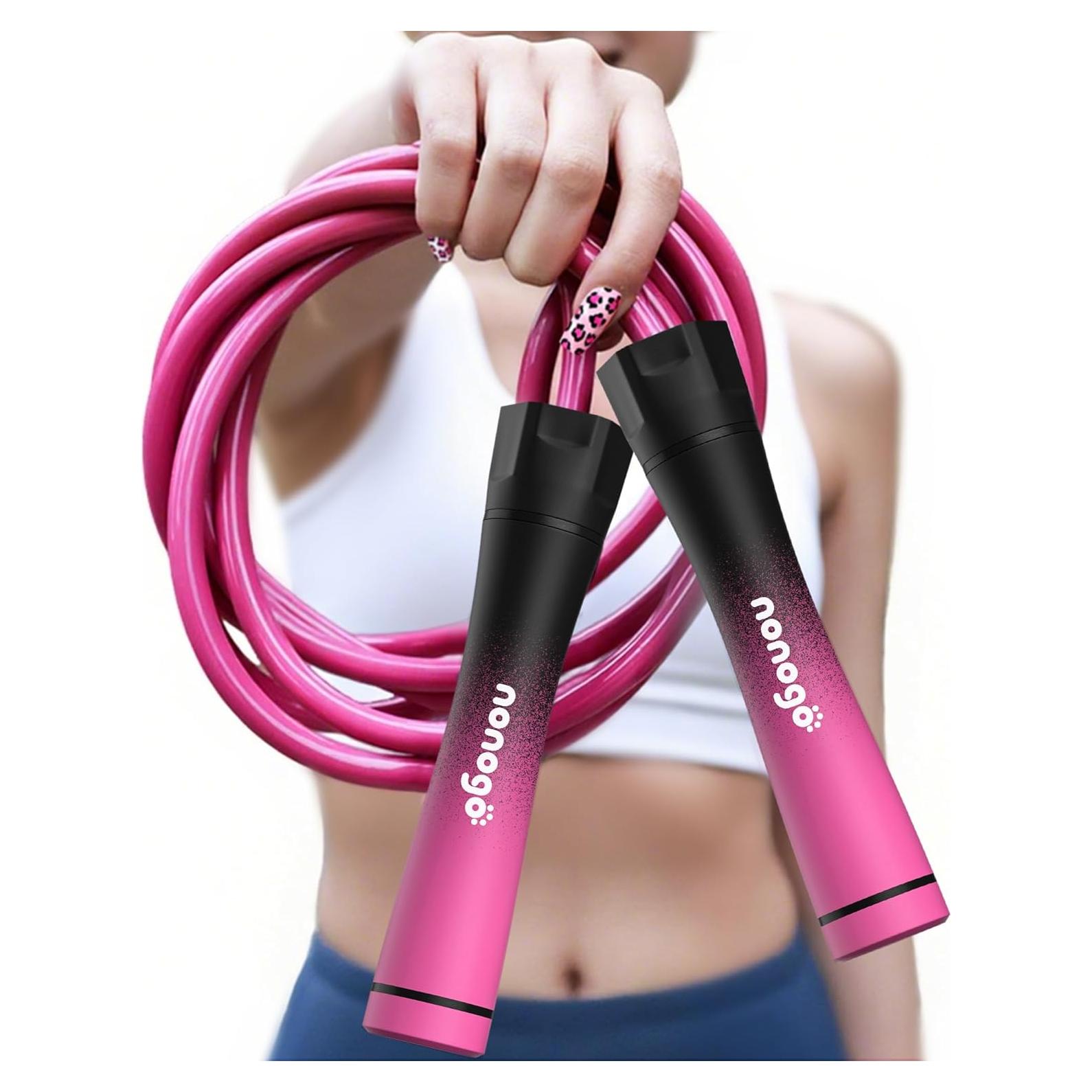 Cuerda de Salto con Peso Nonogo 0.45kg Ajustable para Fitness