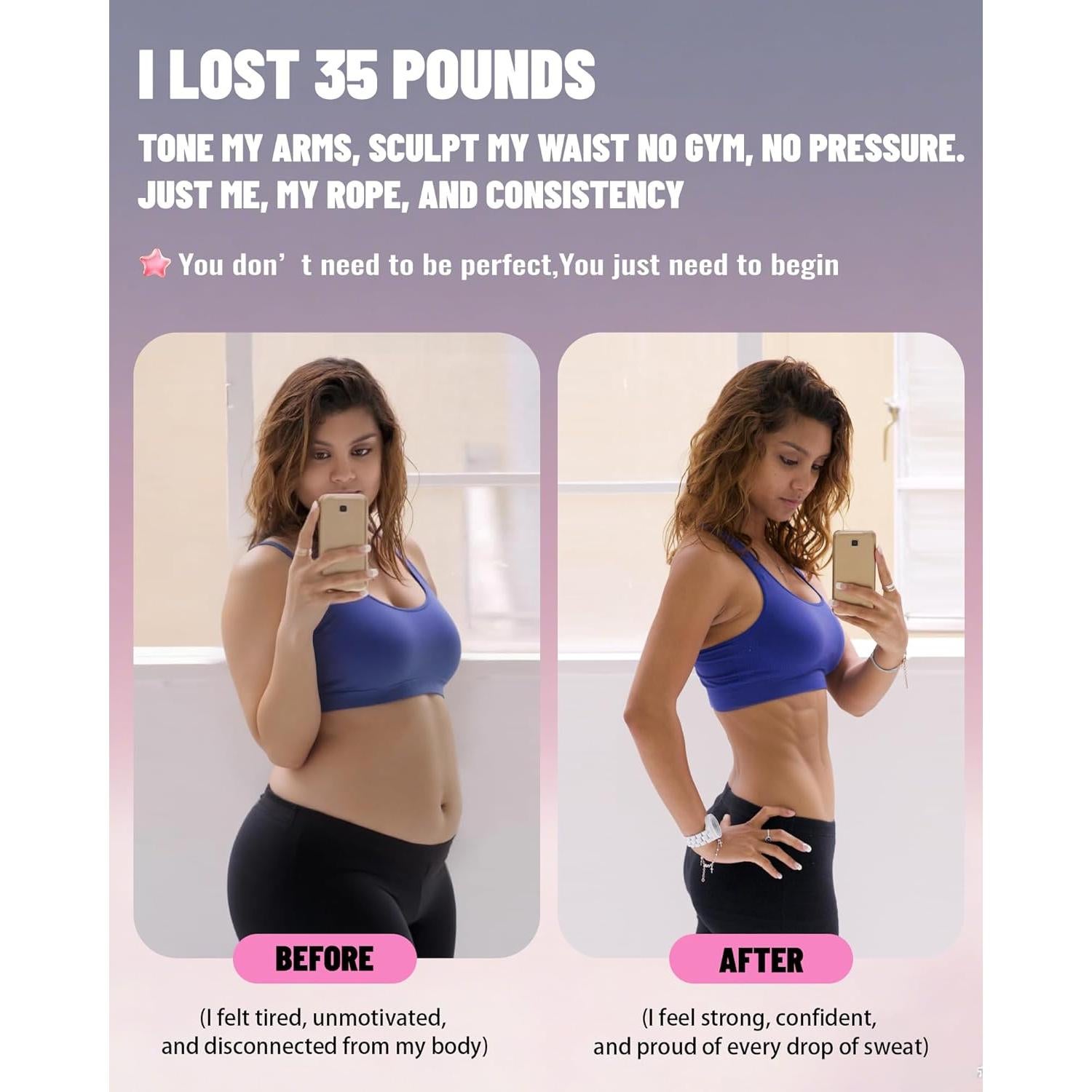 Cuerda de Salto con Peso Nonogo 0.45kg Ajustable para Fitness