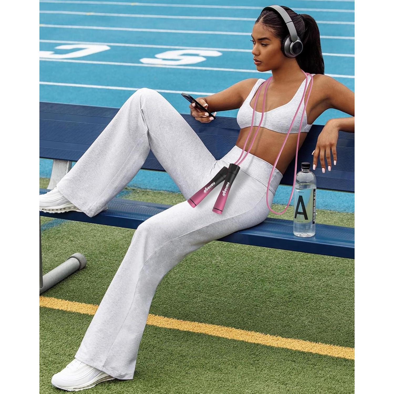 Cuerda de Salto con Peso Nonogo 0.45kg Ajustable para Fitness