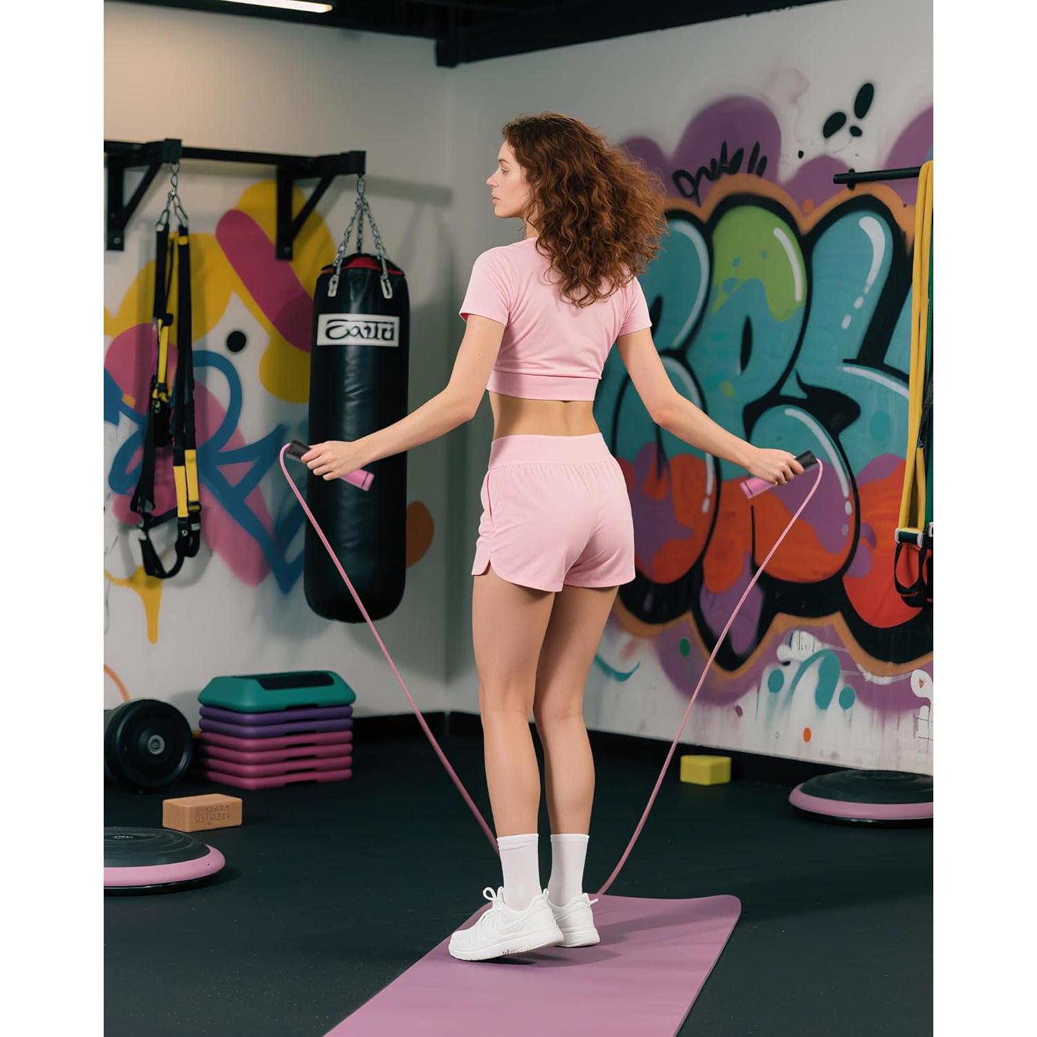 Cuerda de Salto con Peso Nonogo 0.45kg Ajustable para Fitness