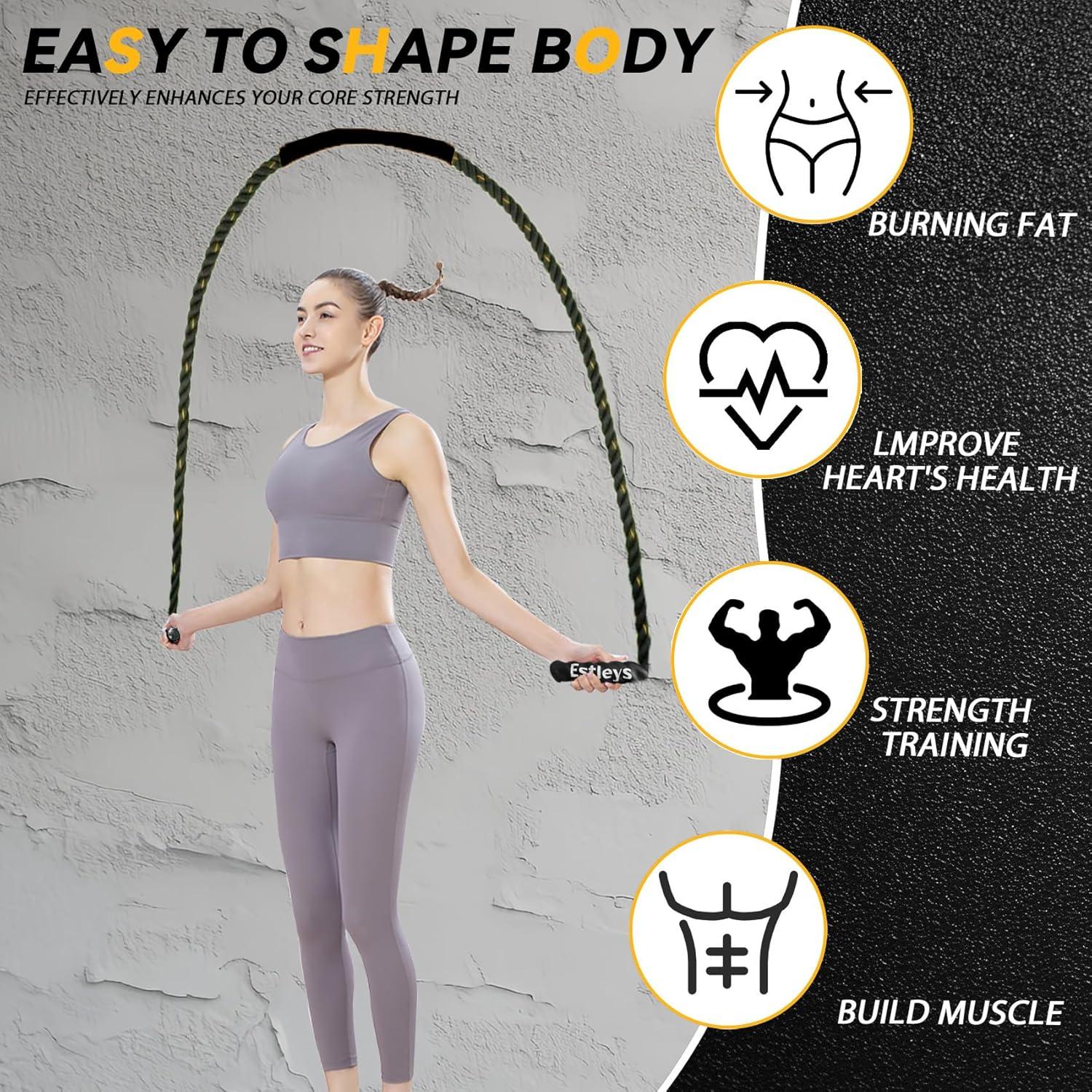 Cuerda de Salto con Peso Estleys 2.37kg para Entrenamiento