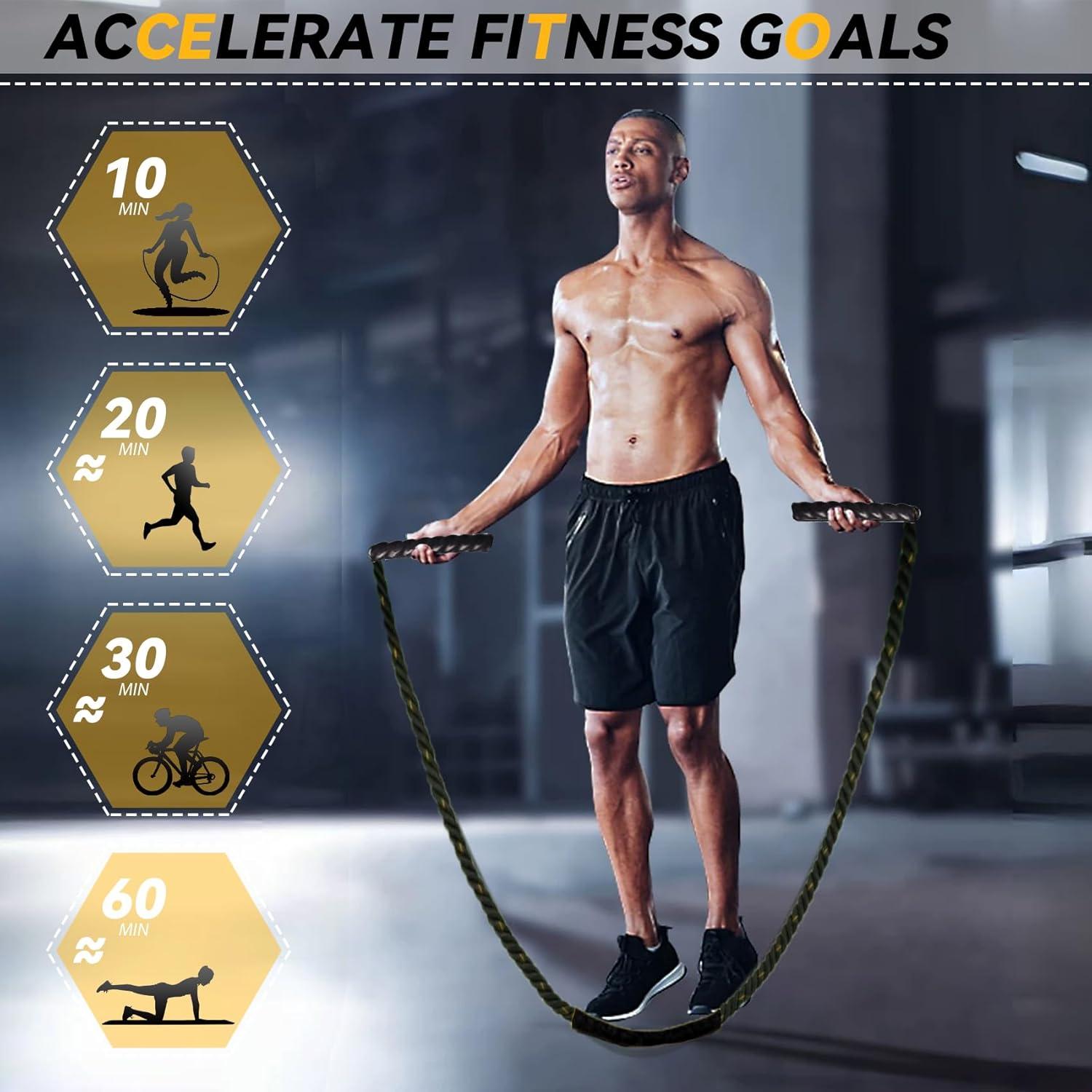 Cuerda de Salto con Peso Estleys 2.37kg para Entrenamiento