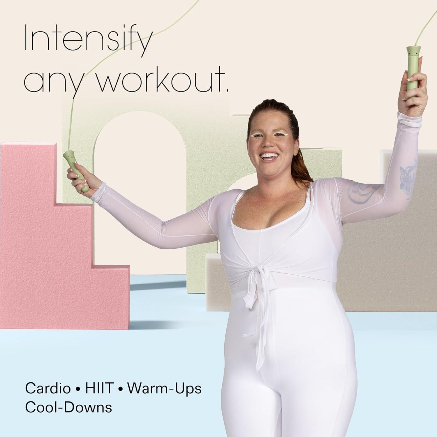 Cuerda de Salto Ajustable Bala 3.05m con Mangos de Silicona