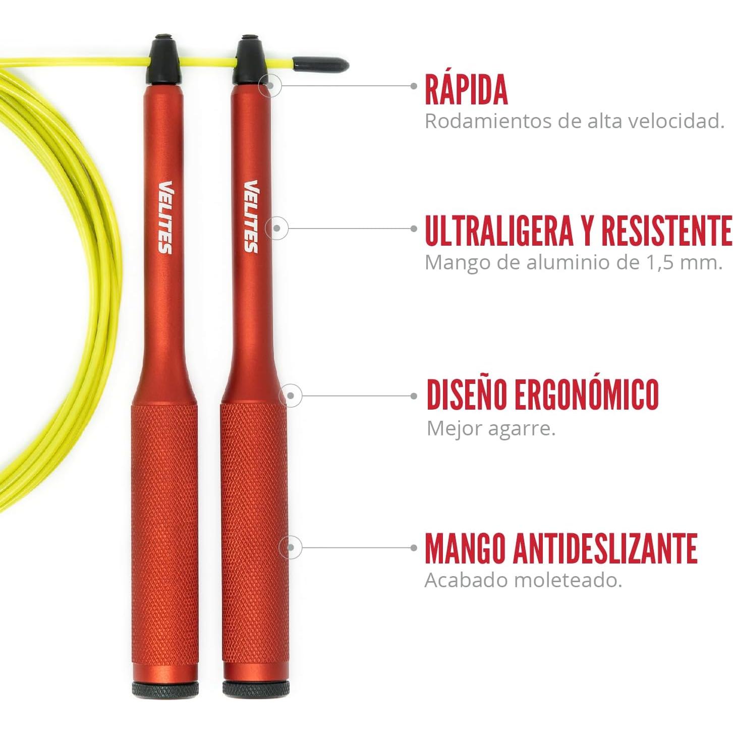 Cuerda de Saltar Velites Fire 2.0 con Peso 2m para Boxeo y Fitness