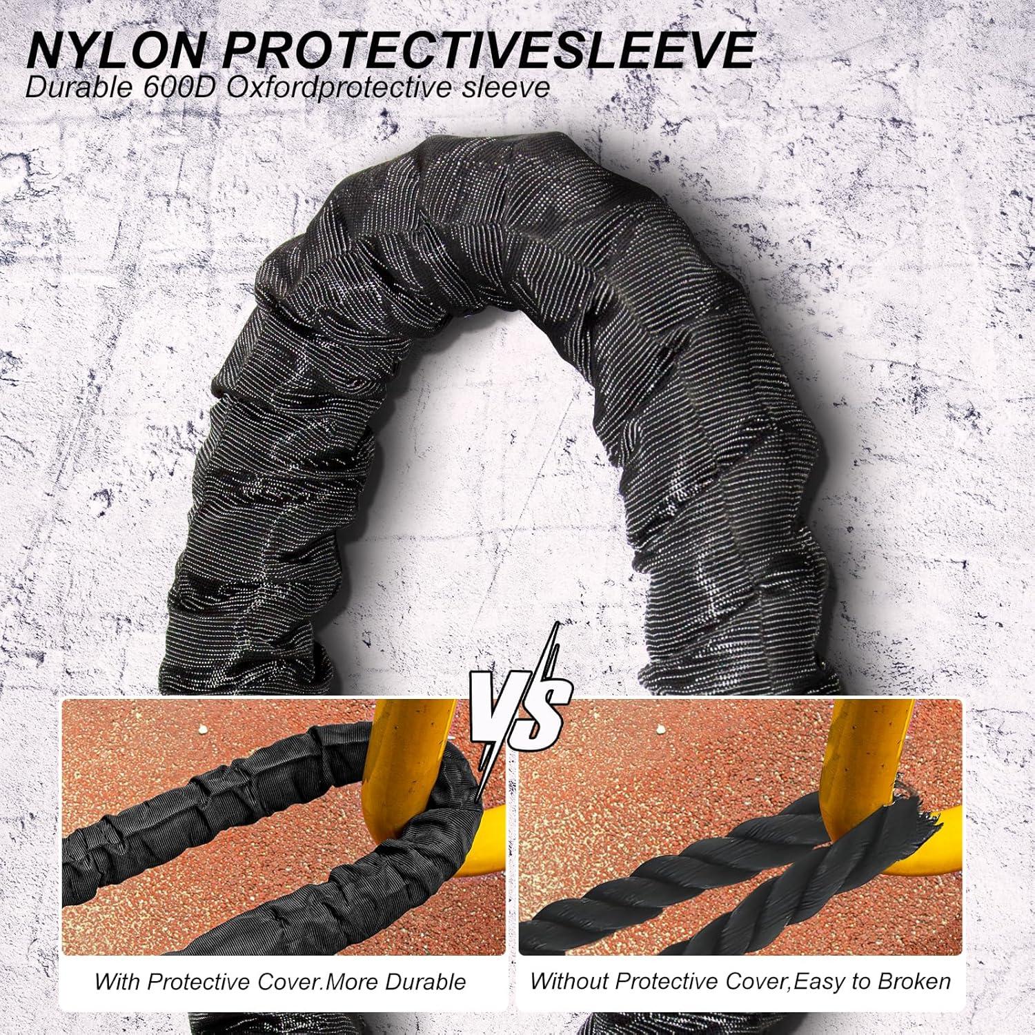 Cuerda de Batalla Brobantle 1.5" 30 pies para Ejercicio