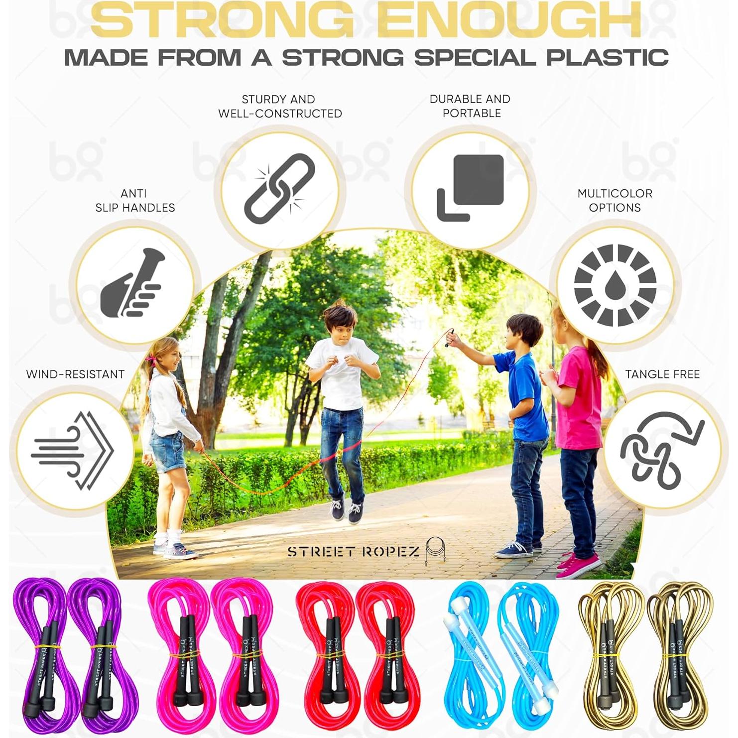 Cuerdas de Salto Doble Street Ropez 4.27m para Doble Dutch