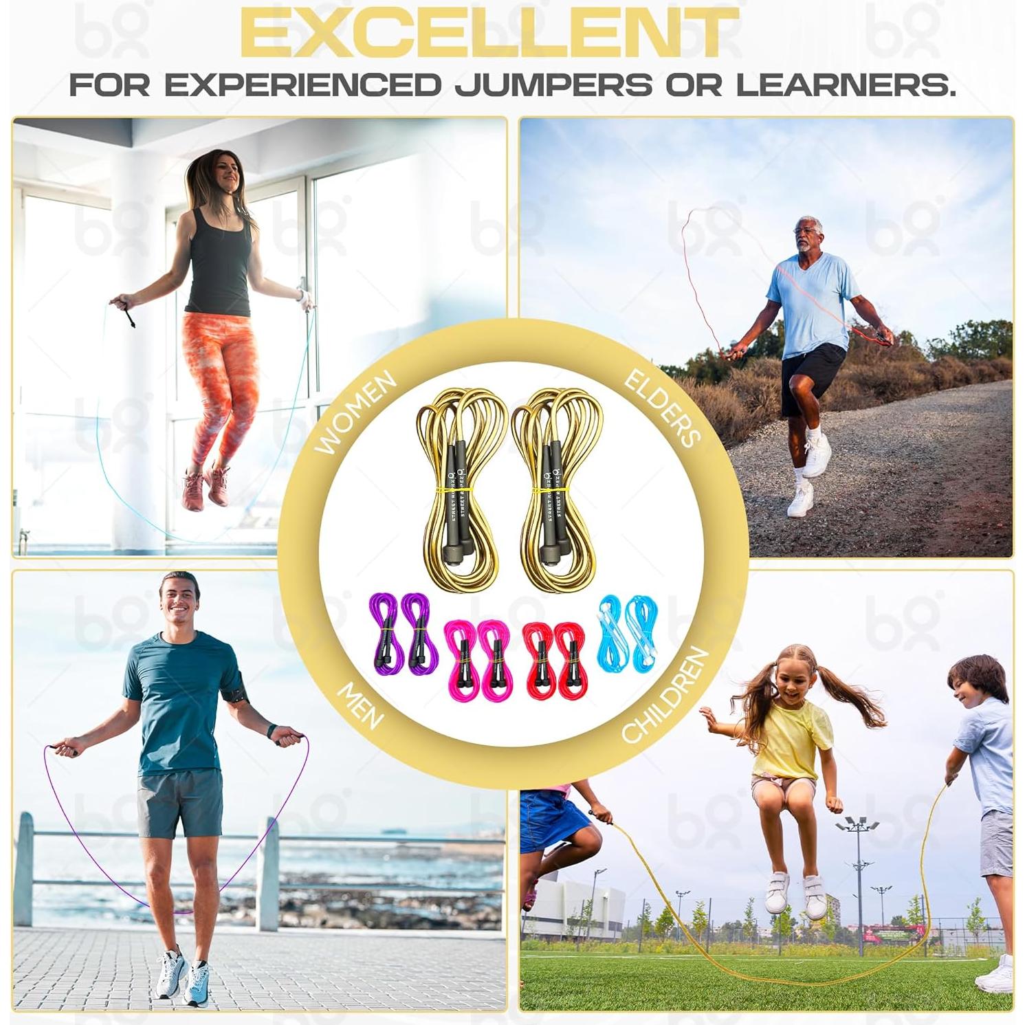 Cuerdas de Salto Doble Street Ropez 4.27m para Doble Dutch