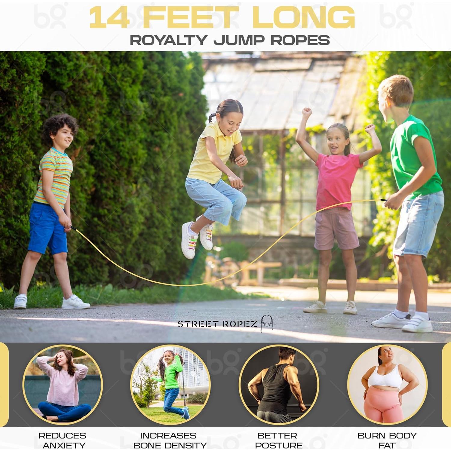 Cuerdas de Salto Doble Street Ropez 4.27m para Doble Dutch