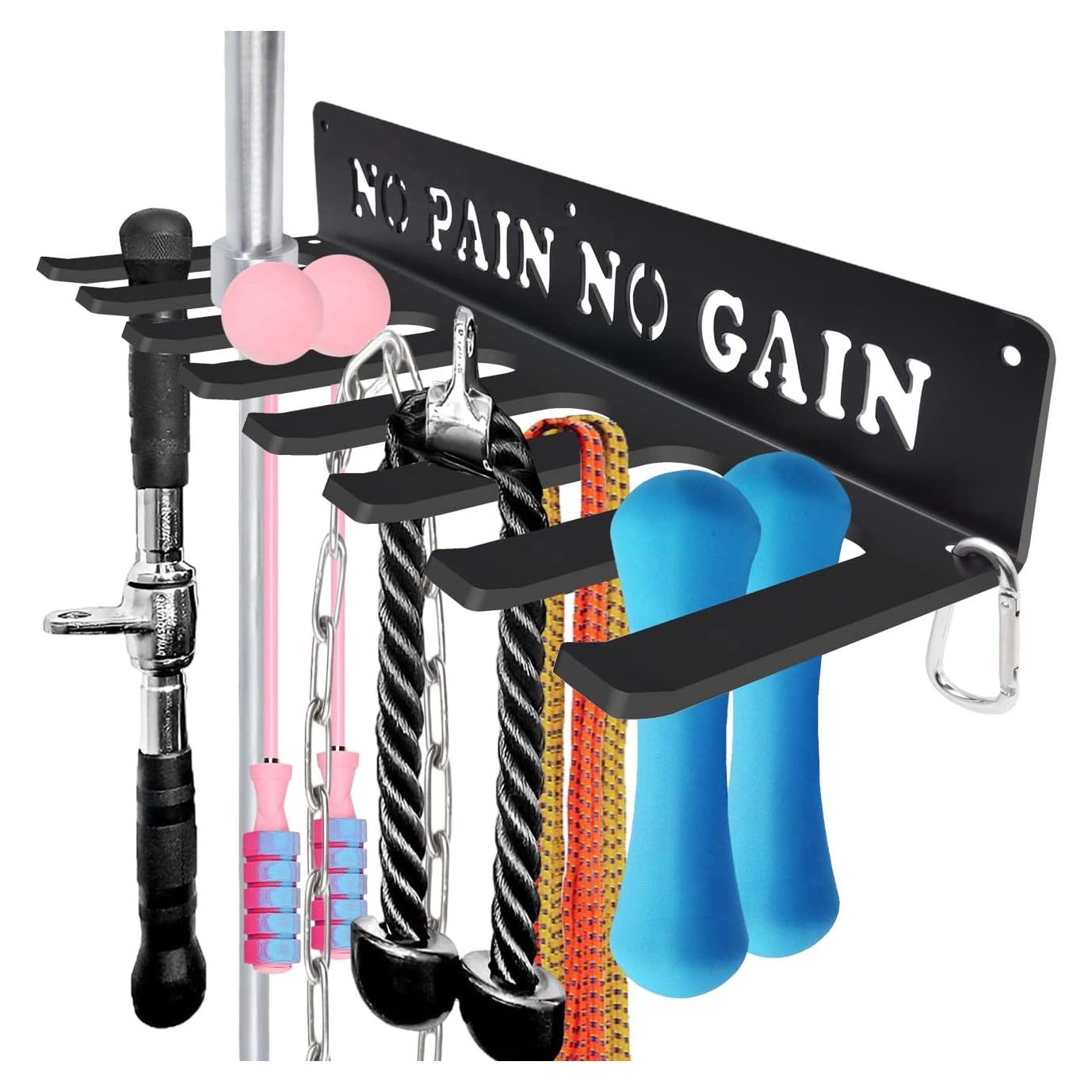 Organizador de Pared Bliocefo con 8 Ganchos para Gimnasio