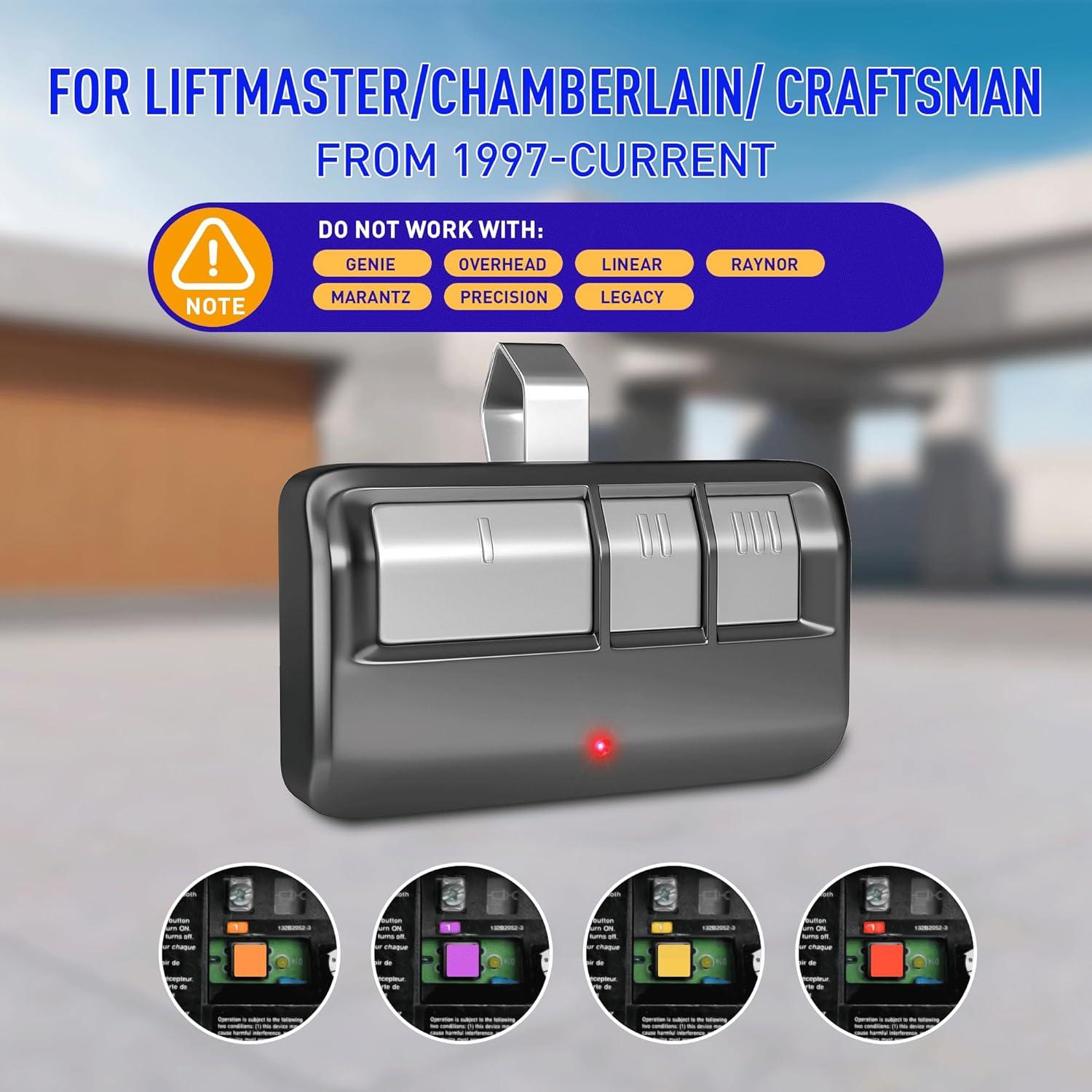 Control Remoto Universal Gonat para Puerta de Garaje LiftMaster