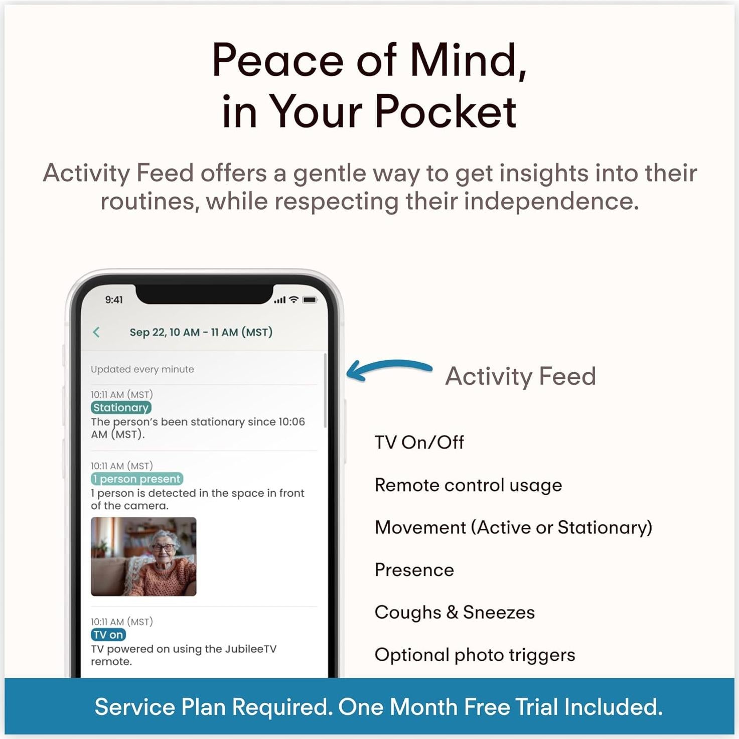 Control Remoto Universal JubileeTV JTV-ADV para Personas Mayores