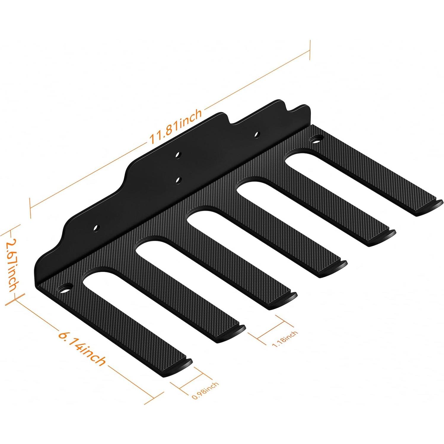 Soporte Vertical para Barra Olímpica JNIHEEP - 6 Ganchos, Negro