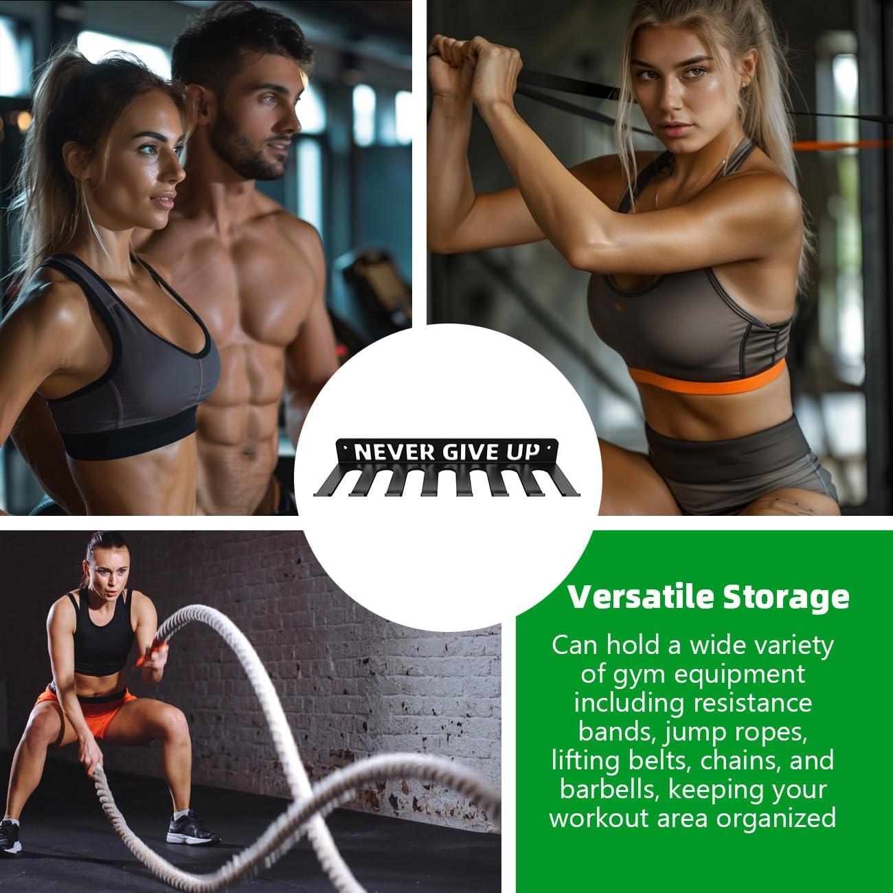 Soporte de Almacenamiento de Gimnasio Sahans con 8 Ganchos