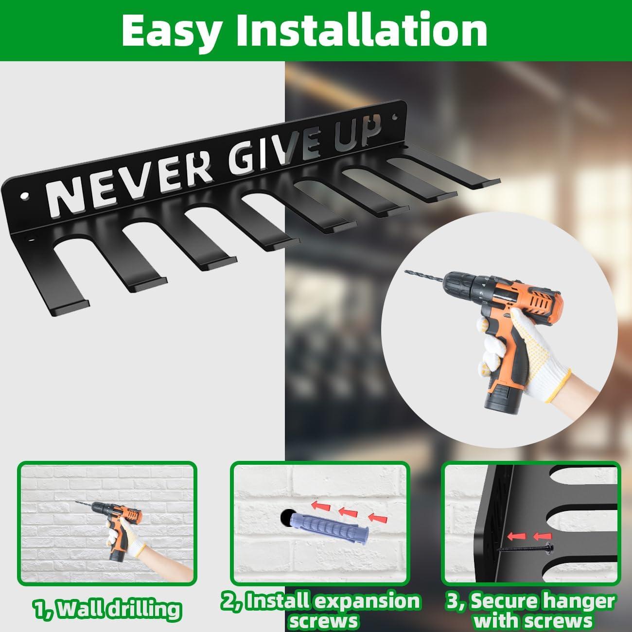 Soporte de Almacenamiento de Gimnasio Sahans con 8 Ganchos