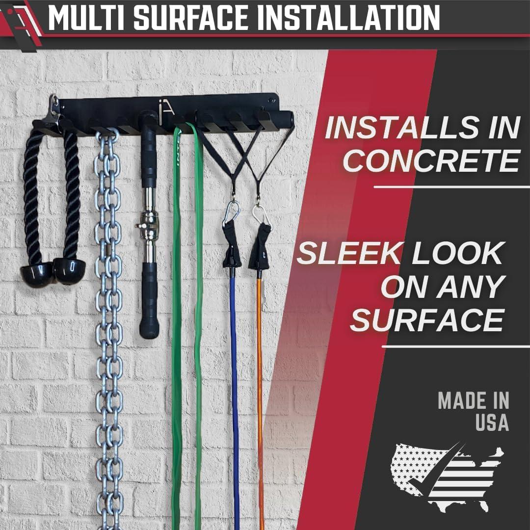 Estante de Almacenamiento de Gimnasio Omega Iron American 9 Ganchos