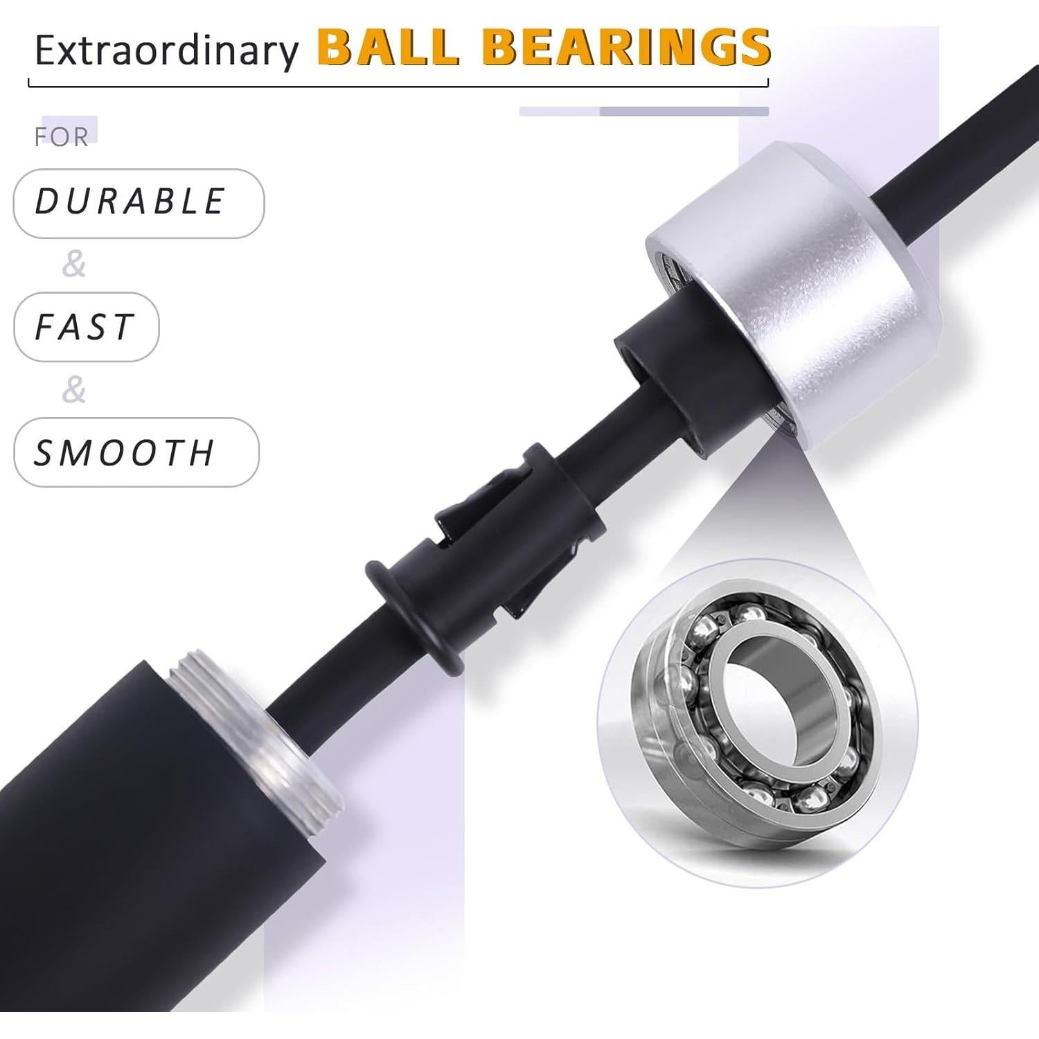 Cuerda de Salto Ajustable Ongfuwu con Peso 0.23 kg para Fitness