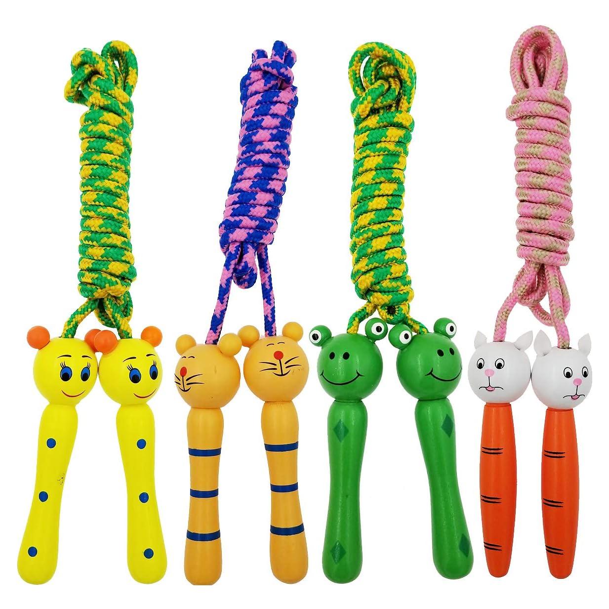 Paquete de 4 cuerdas de saltar SACKORANGE para niños