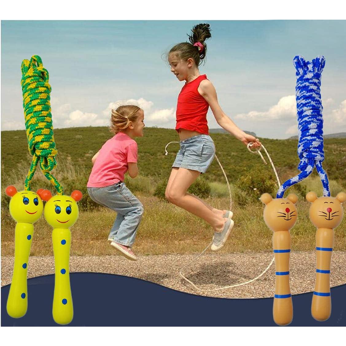 Paquete de 4 cuerdas de saltar SACKORANGE para niños