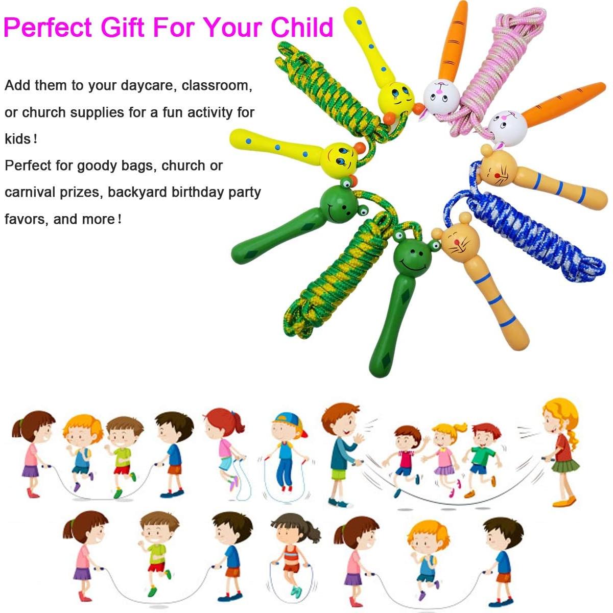 Paquete de 4 cuerdas de saltar SACKORANGE para niños