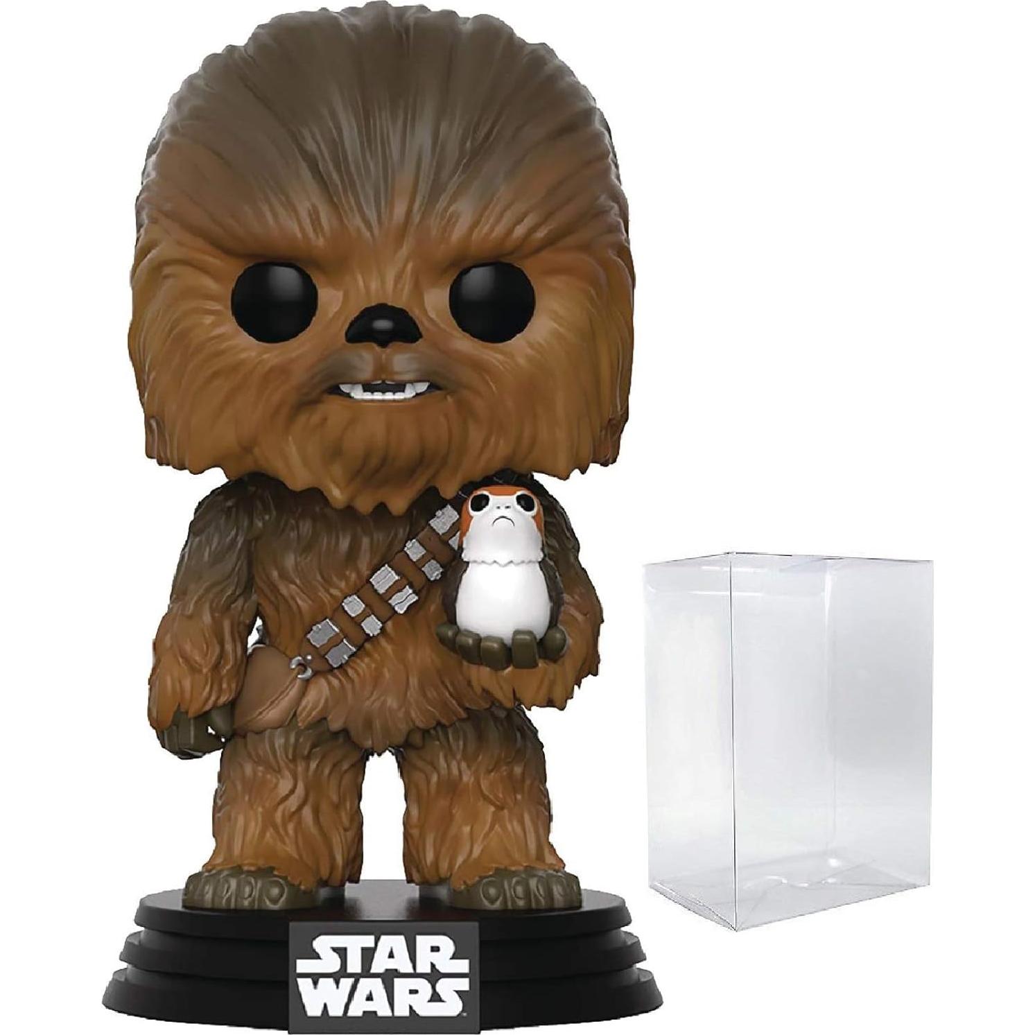 Figura Funko Pop! Star Wars Chewbacca con Porg 9.5cm