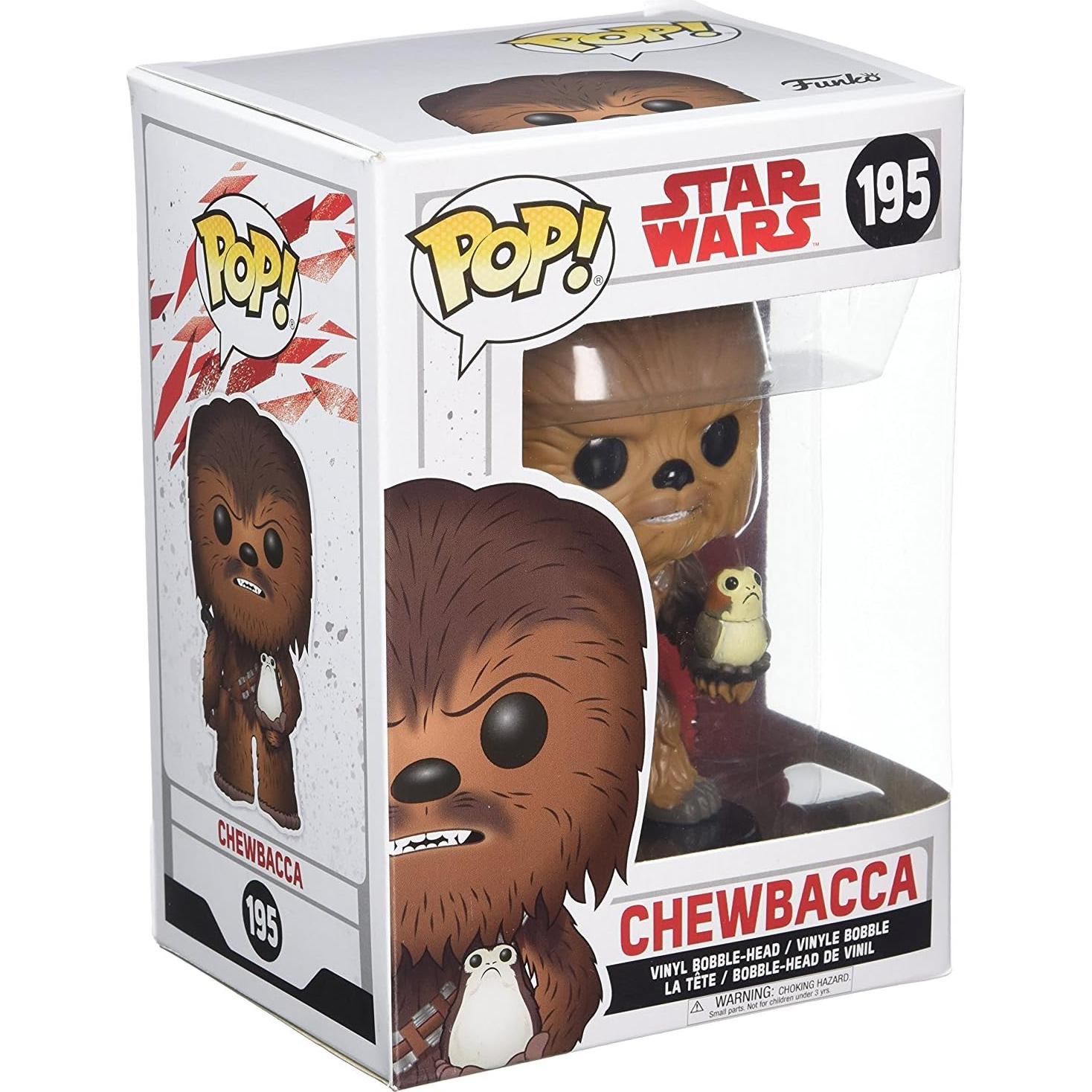 Figura Funko Pop! Star Wars Chewbacca con Porg 9.5cm