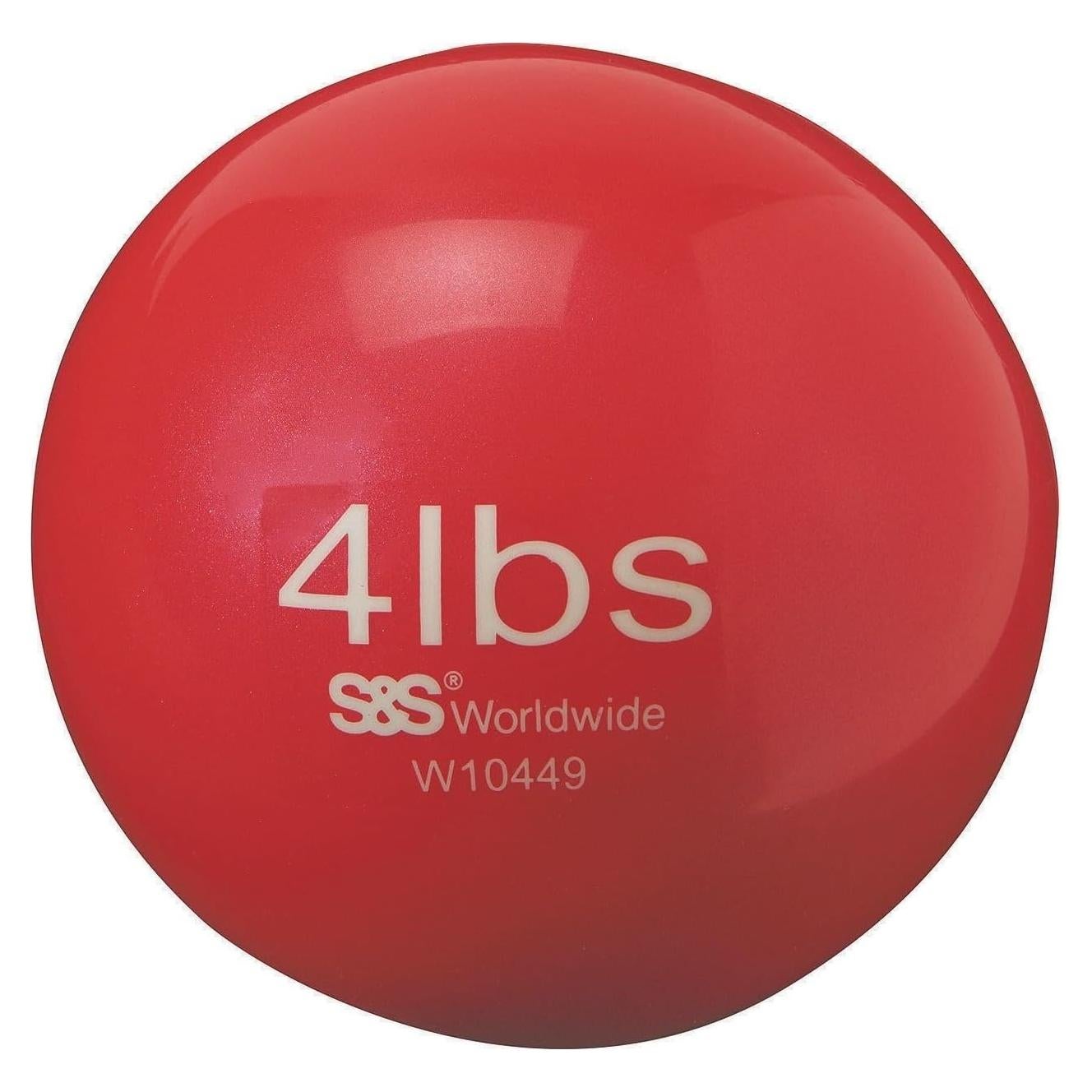 Pelota Medicinal No Rebotante S&S Worldwide 4 lb (1.81 kg)
