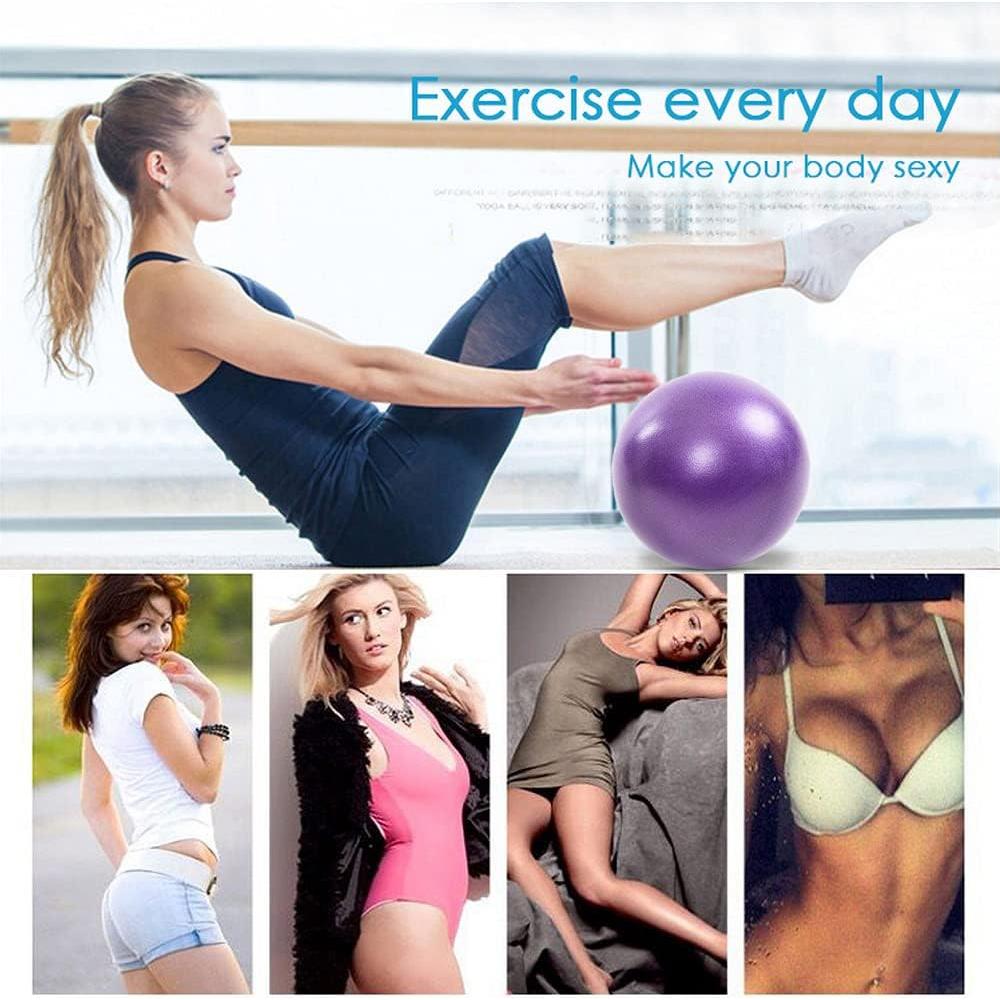 Bola de Pilates Pimoys 25 cm Morado para Ejercicios y Yoga