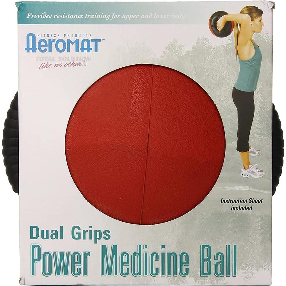 Bola de Medicina Aeromat Power 23 cm 2.72 kg Negro/Rojo