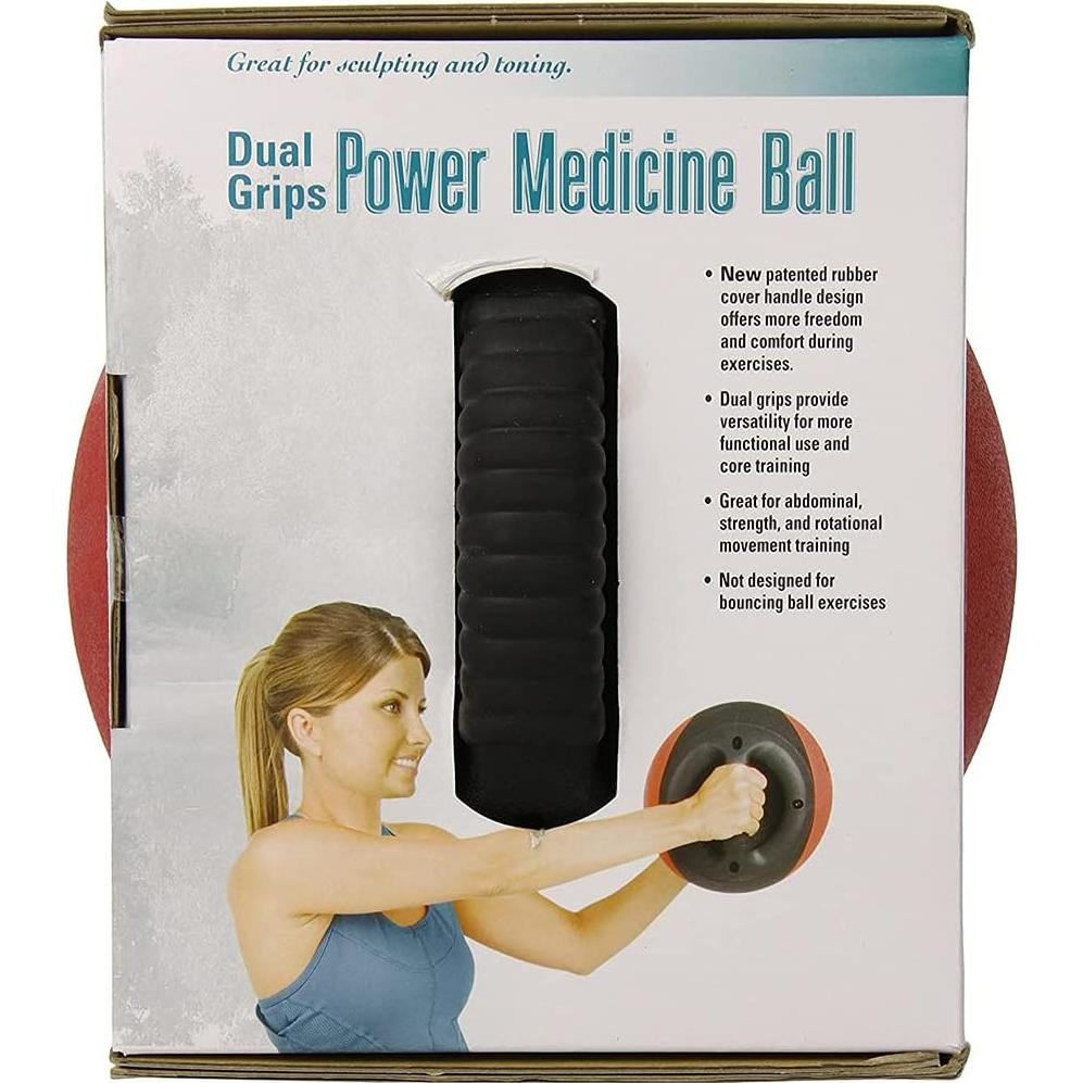 Bola de Medicina Aeromat Power 23 cm 2.72 kg Negro/Rojo