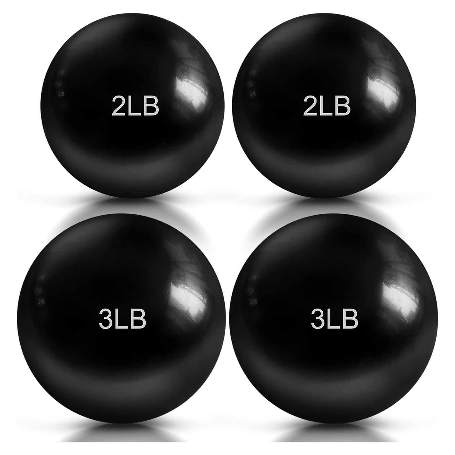4 Pelotas de Tonificación Halloscume 0.91kg y 1.36kg PVC