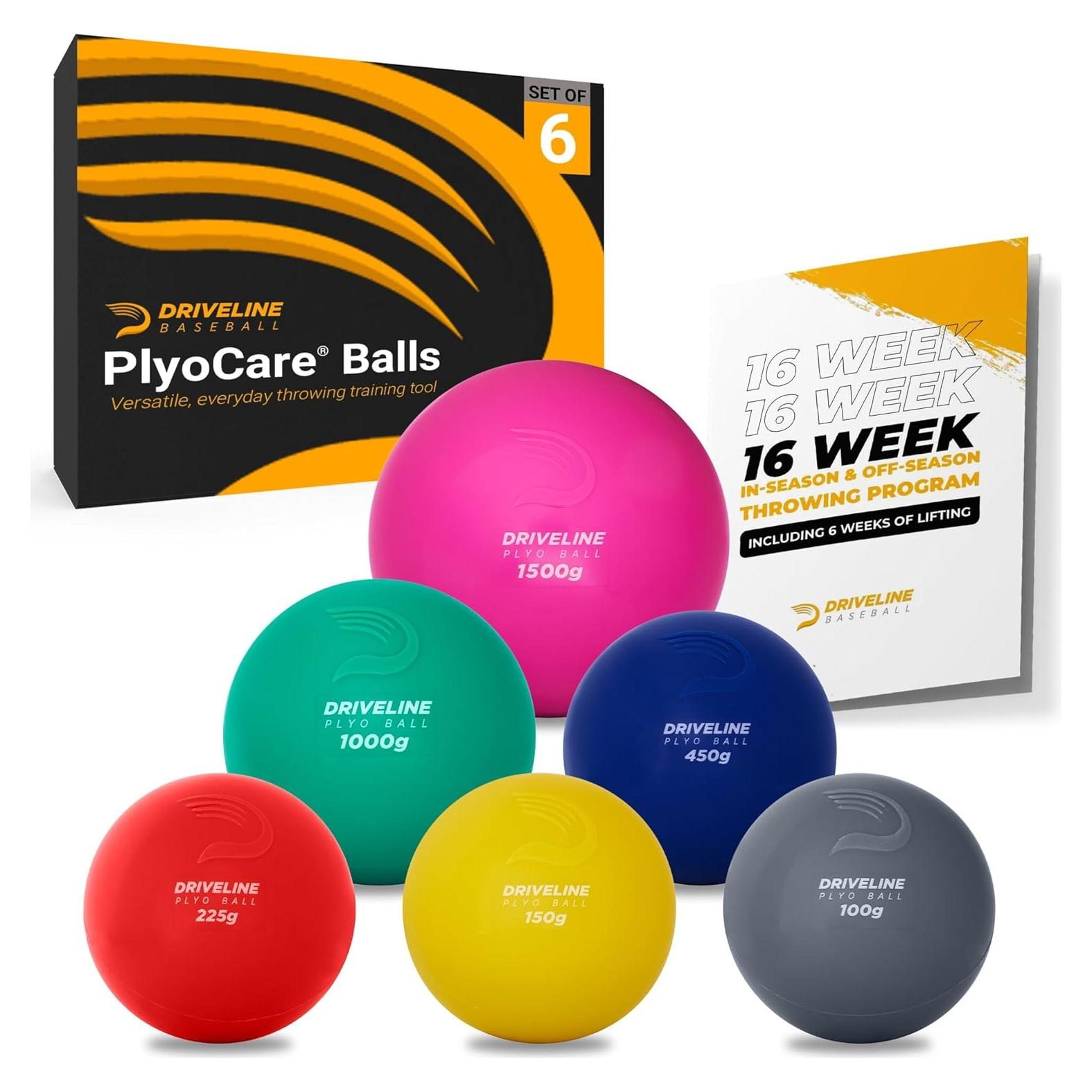 Pelotas de Entrenamiento Driveline Baseball PlyoCare - Set de 6