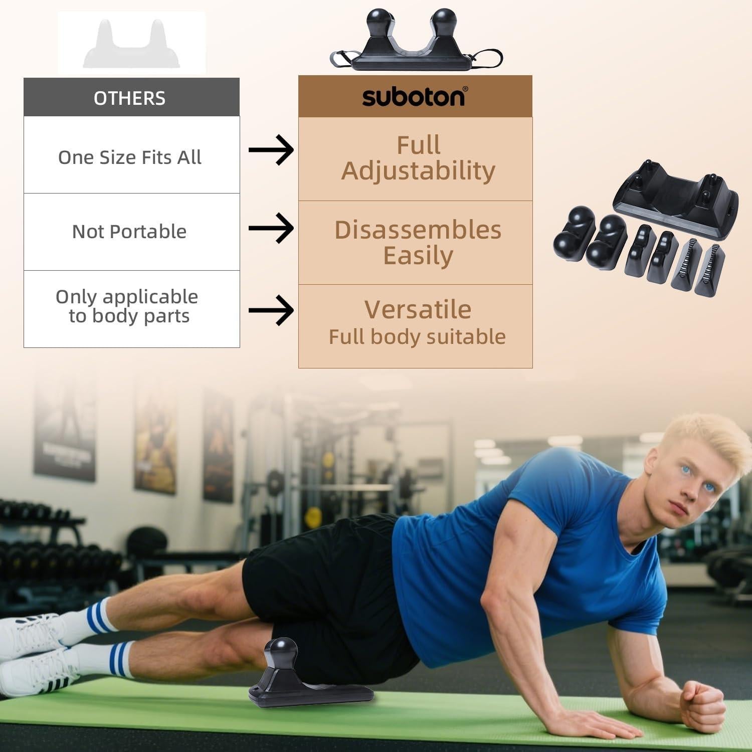 Herramienta de Masaje Miofascial Suboton - Liberación Psoas 31.75cm