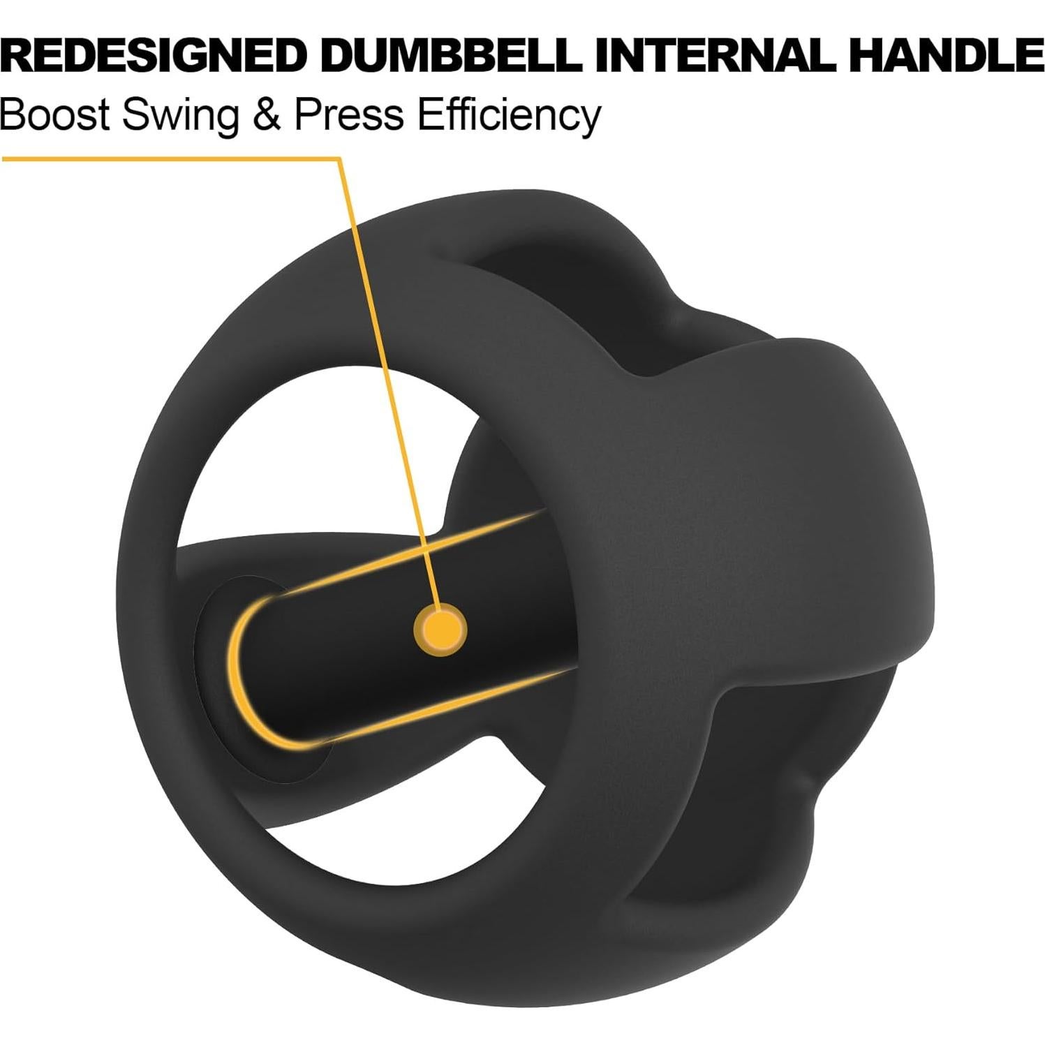 Mancuernas y Kettlebell POWER GUIDANCE Spherebell 11LB - Entrenamiento Amigable con Articulaciones