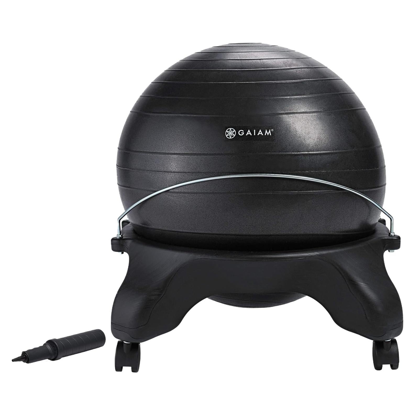 Silla de equilibrio Gaiam Classic sin respaldo con balón 52cm