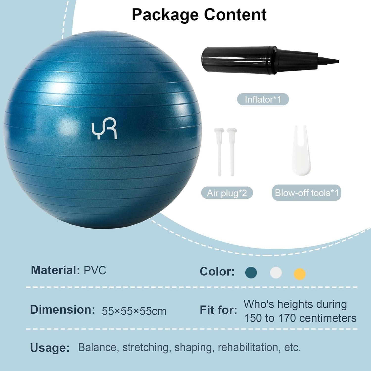 Bola de Ejercicio RYTMAT YJQ-55CM Antirruptura 55cm PVC