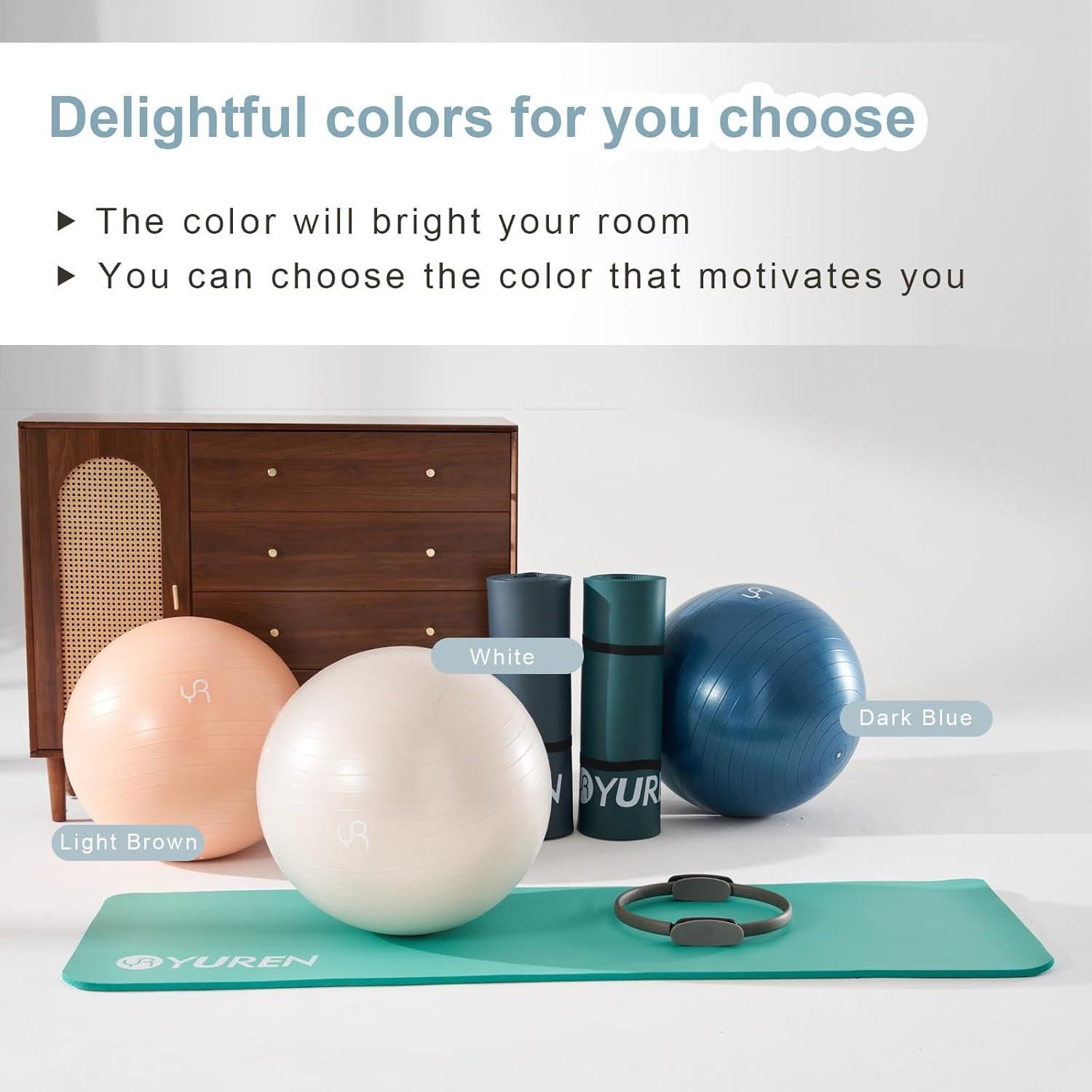 Bola de Ejercicio RYTMAT YJQ-55CM Antirruptura 55cm PVC