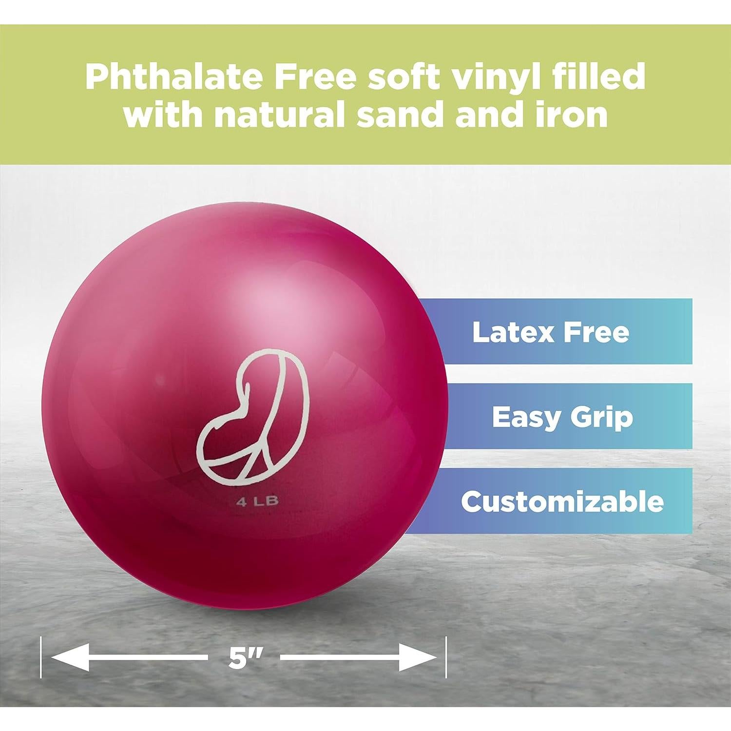 Bolas de Ejercicio Suaves Bean Products 4 lb para Yoga y Rehabilitación