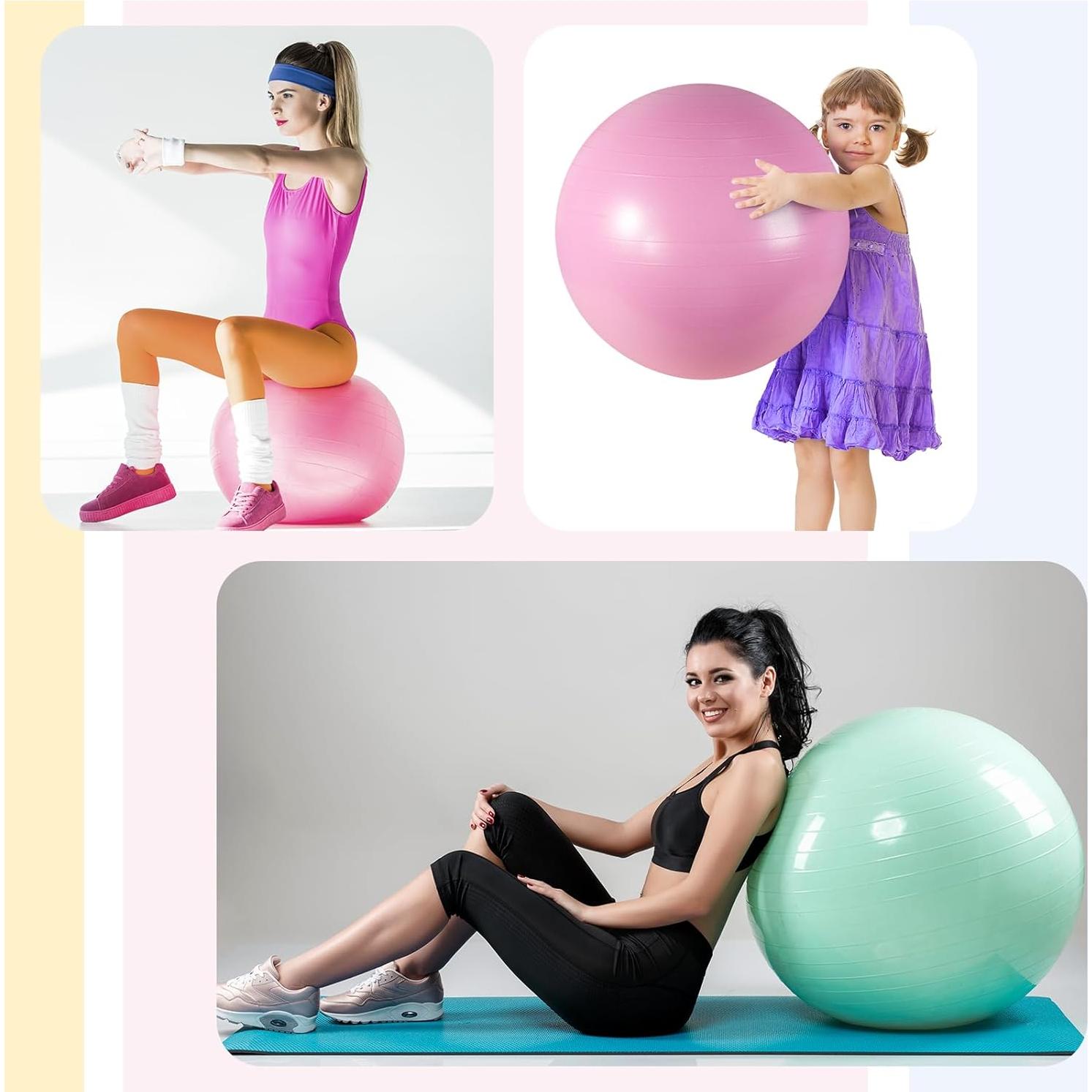 Pelotas de Ejercicio Inflables Honoson 55/65/75 cm - 3 Piezas