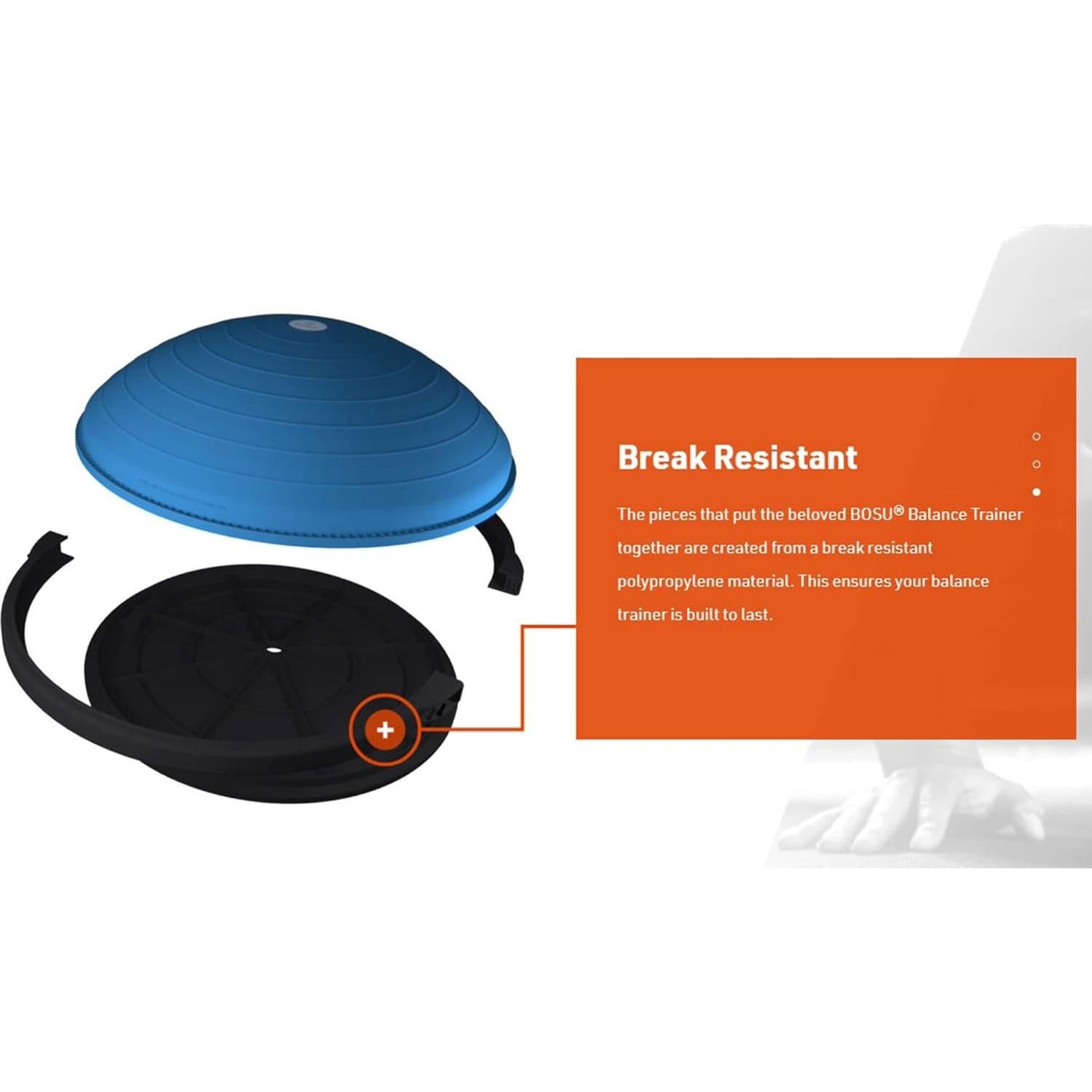 Entrenador de Balance BOSU 66 cm Azul - Equipo de Gimnasio